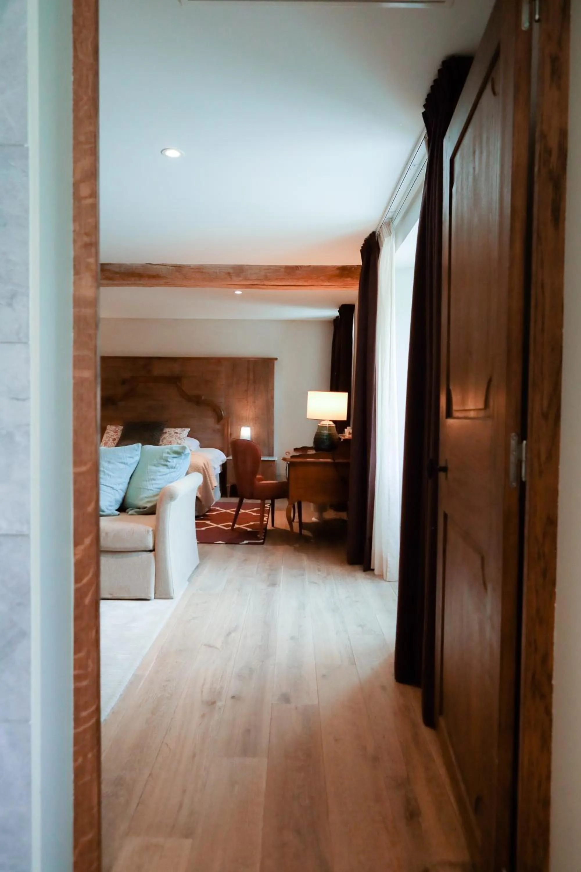 Bed in Château de Saulon