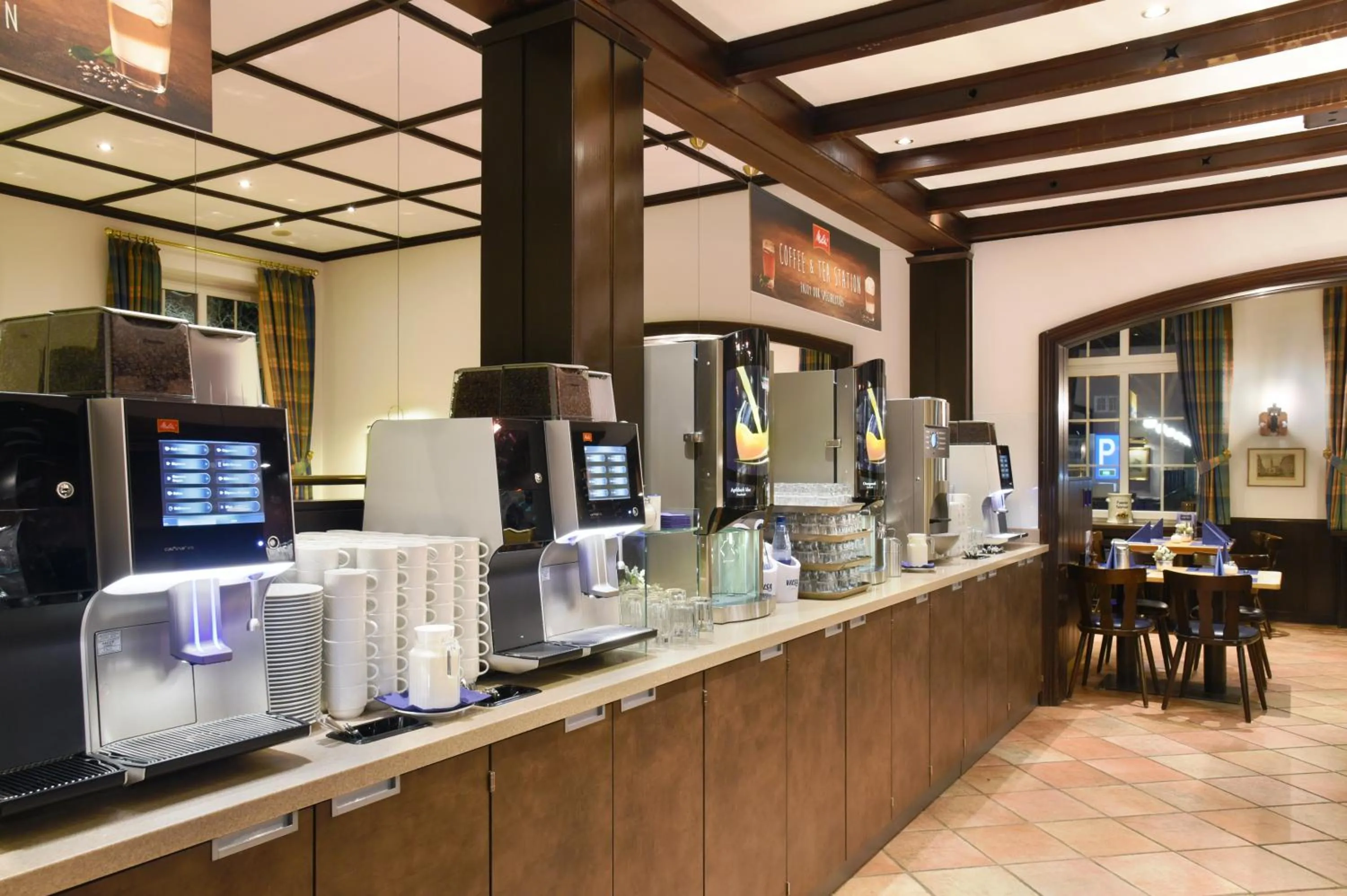 Buffet breakfast in Bed'nBudget Expo-Hostel Rooms