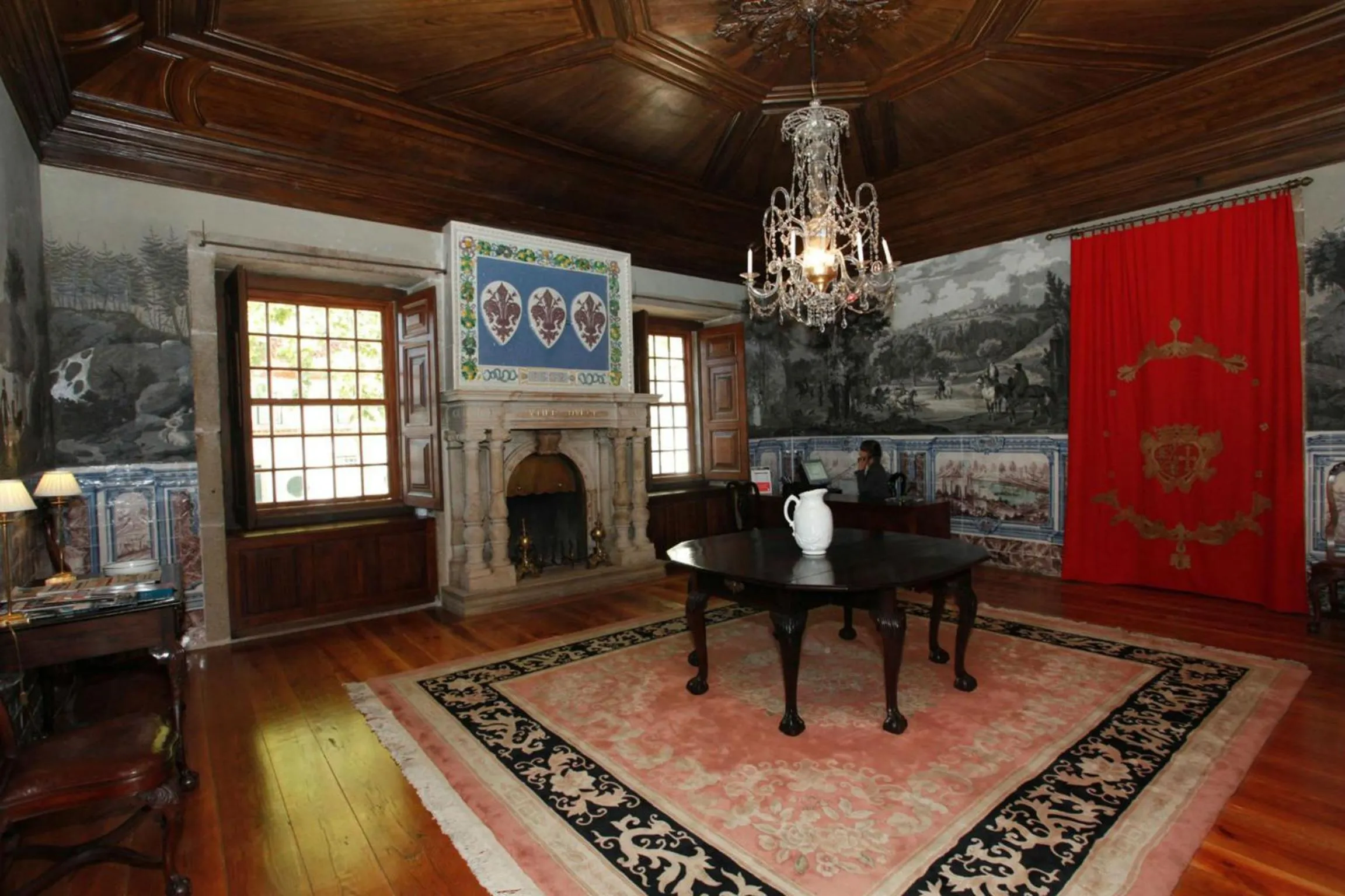 Lobby or reception in Parador Casa Da Insua