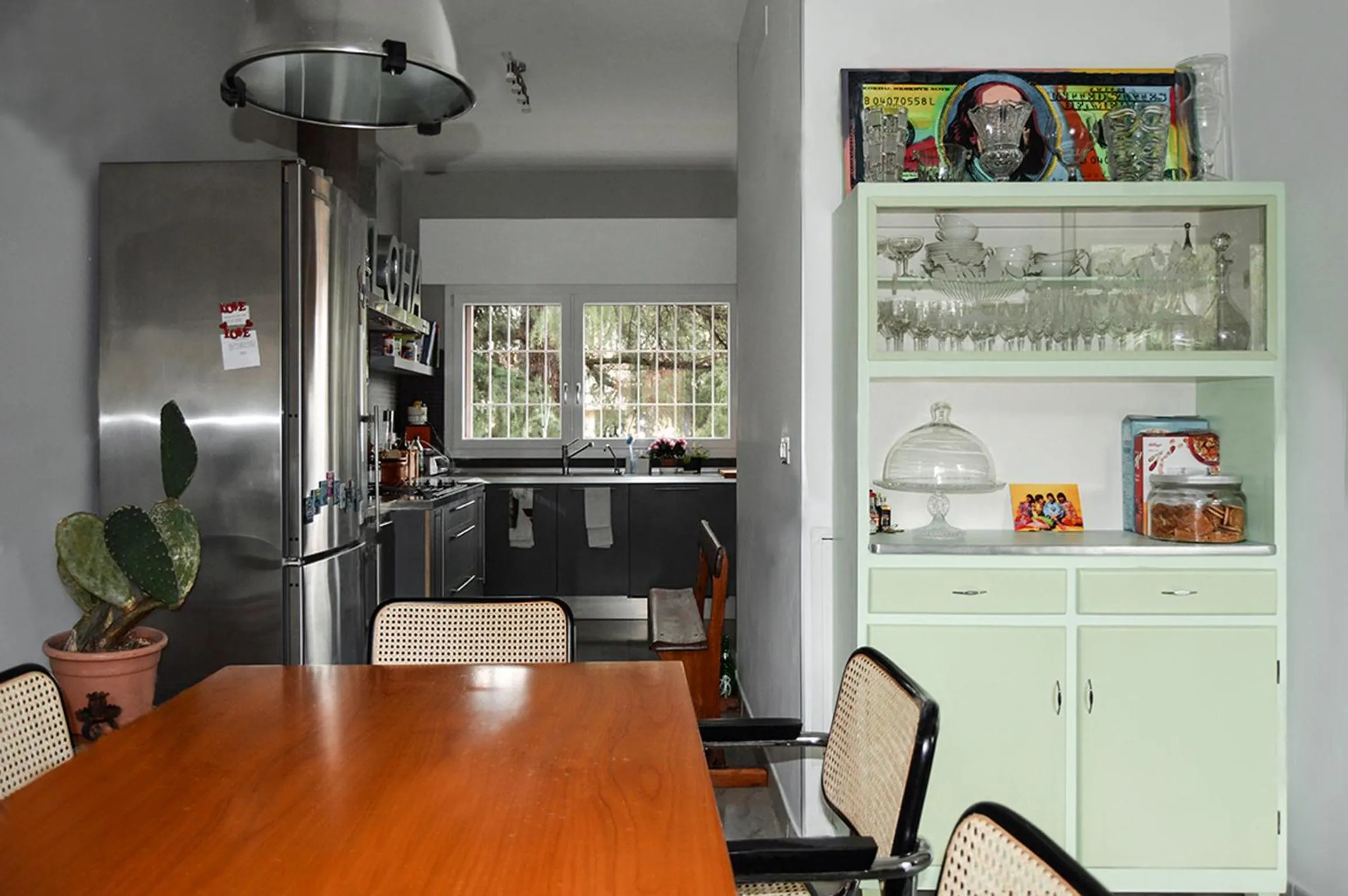 Communal kitchen in B&B Il Picchio