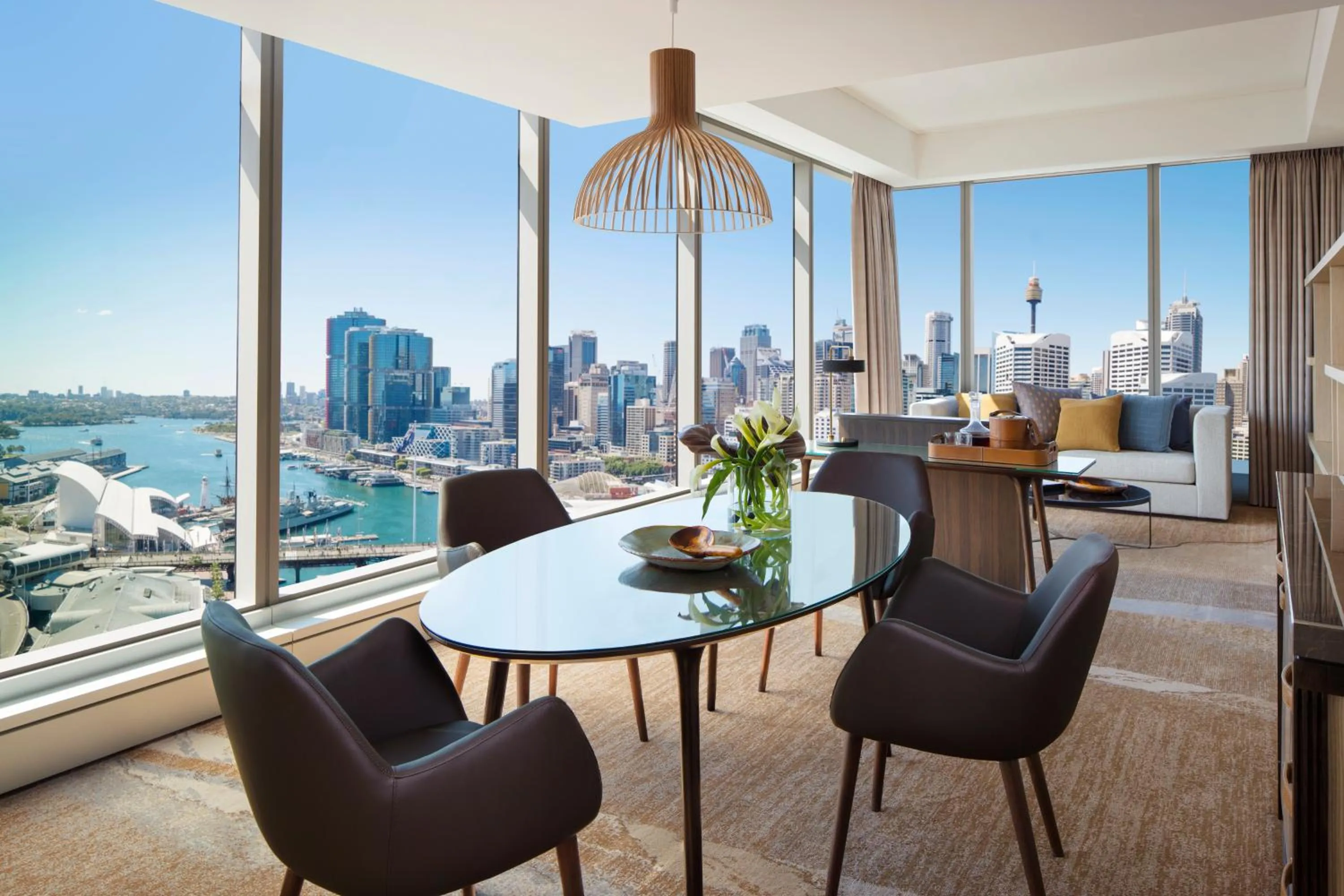 Living room in Sofitel Sydney Darling Harbour