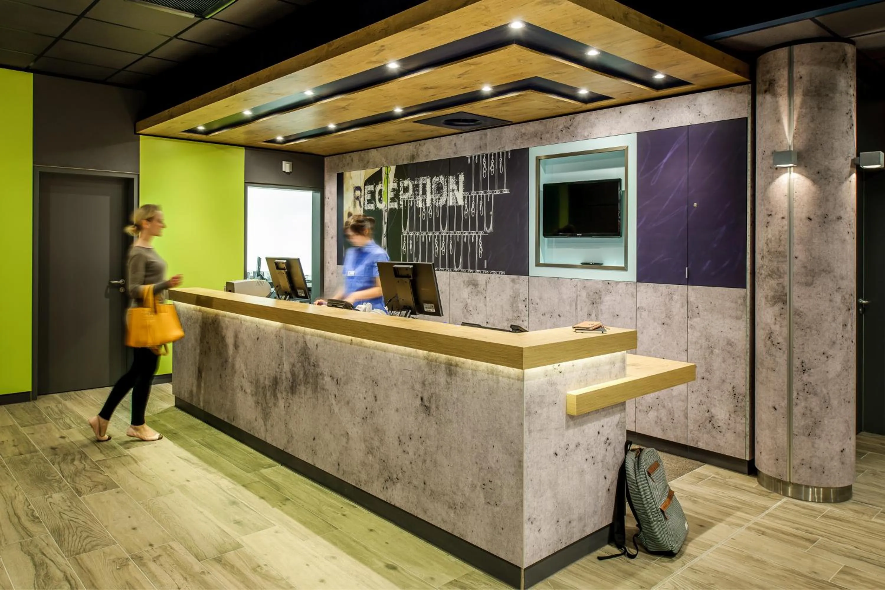 Lobby or reception in ibis budget Muenchen City Olympiapark