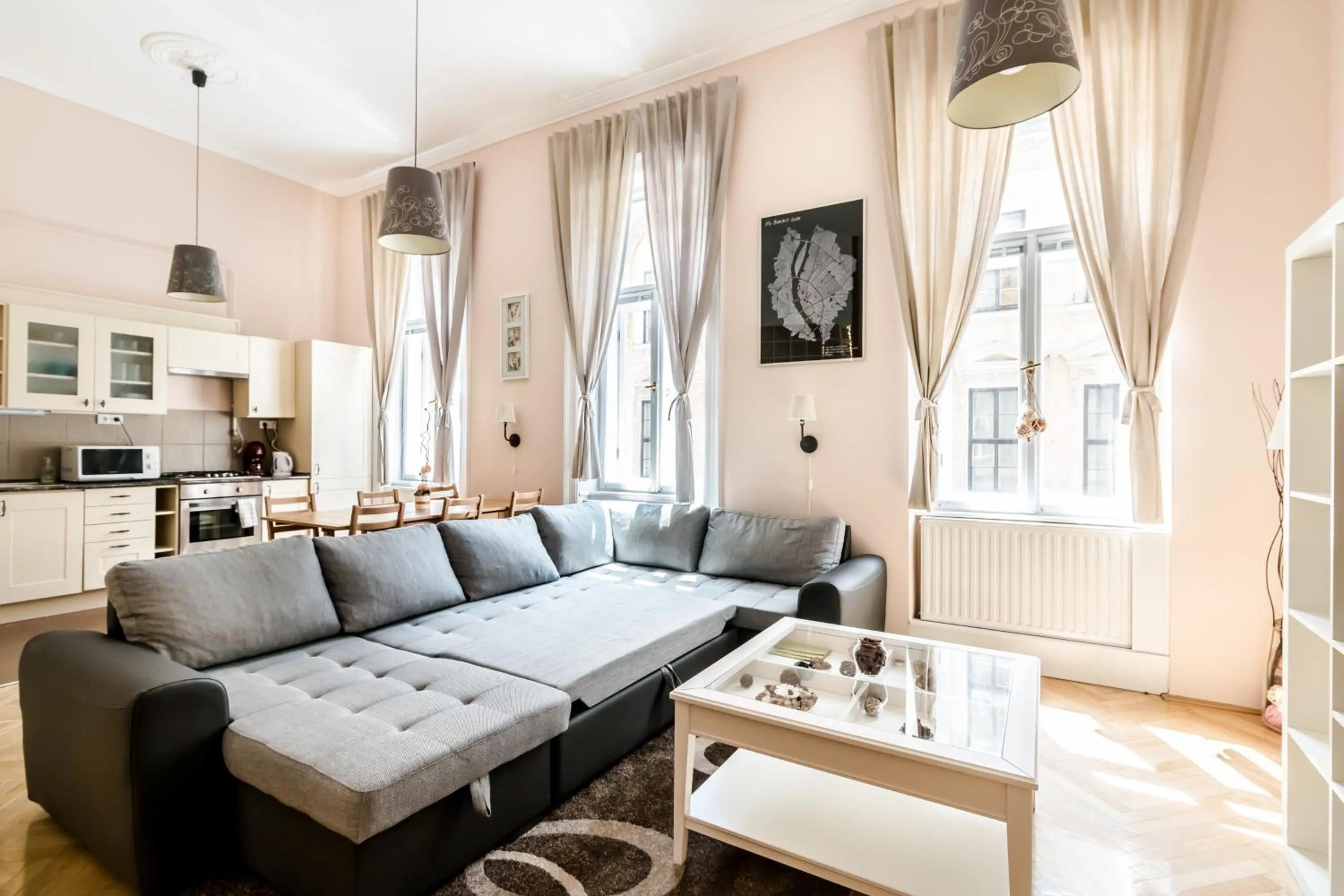 Living room in BpR König Design Apartment