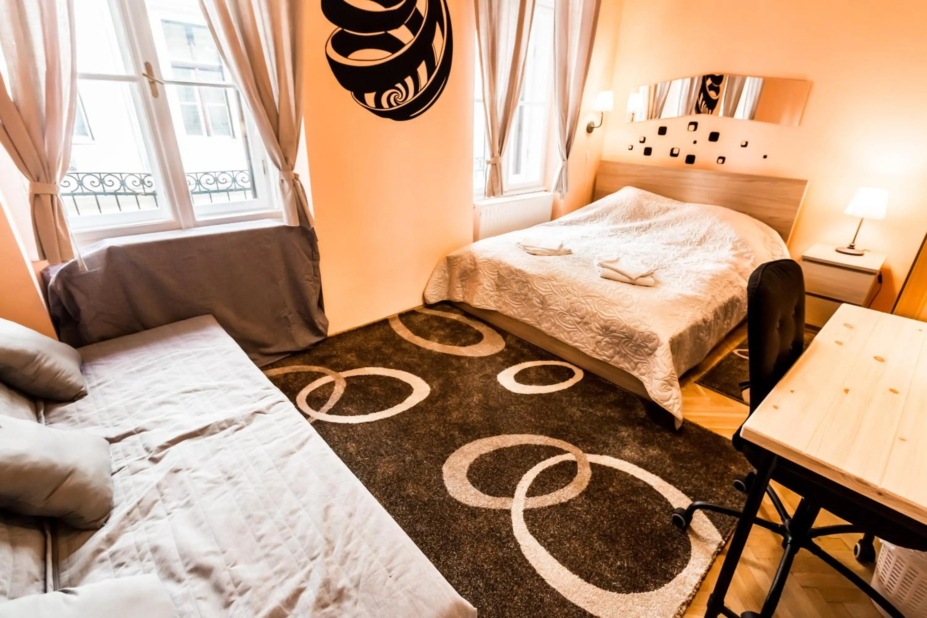Photo of the whole room, Bed in BpR König Design Apartment