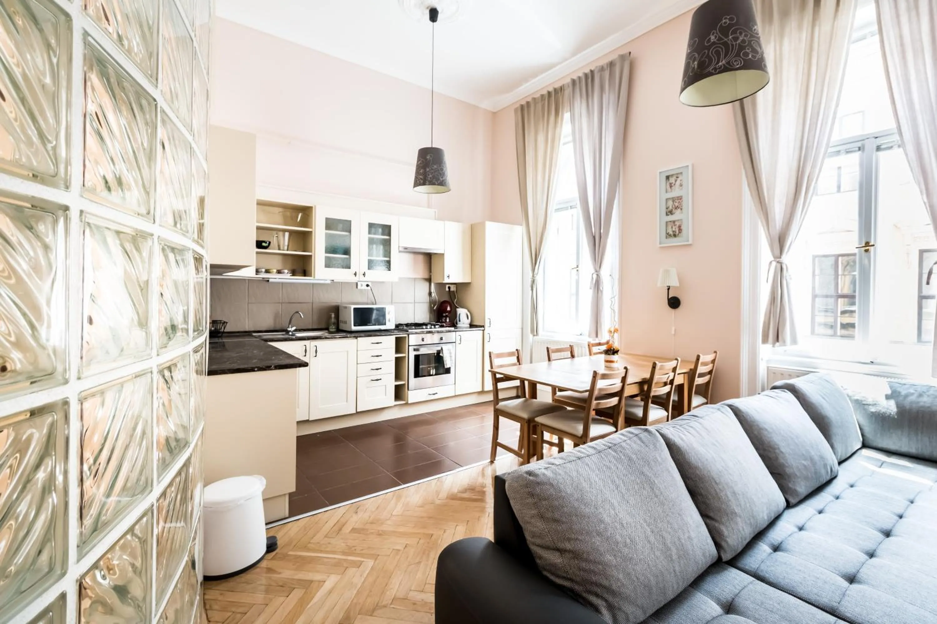 Living room in BpR König Design Apartment