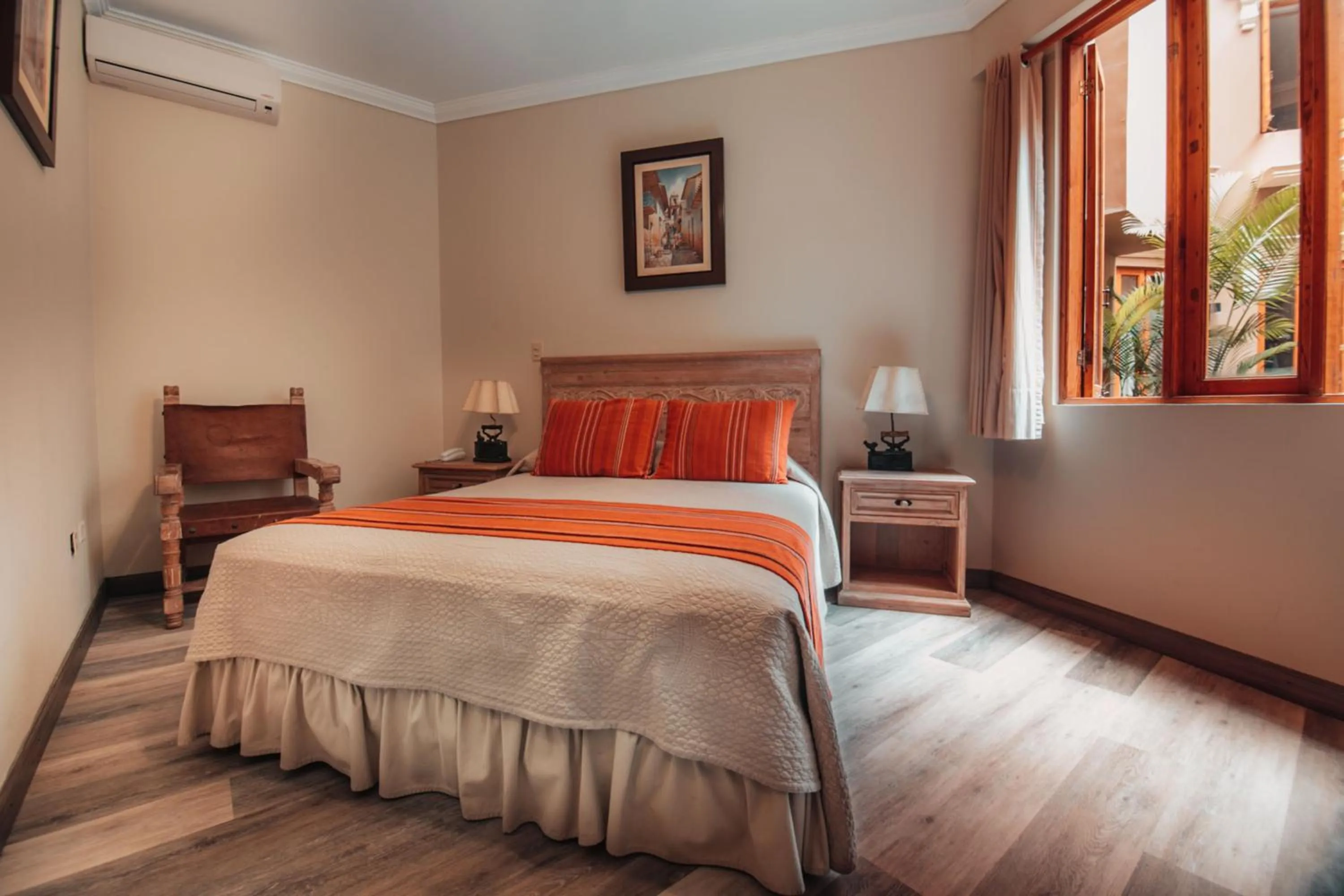 Decorative detail, Bed in Hotel Antigua Miraflores