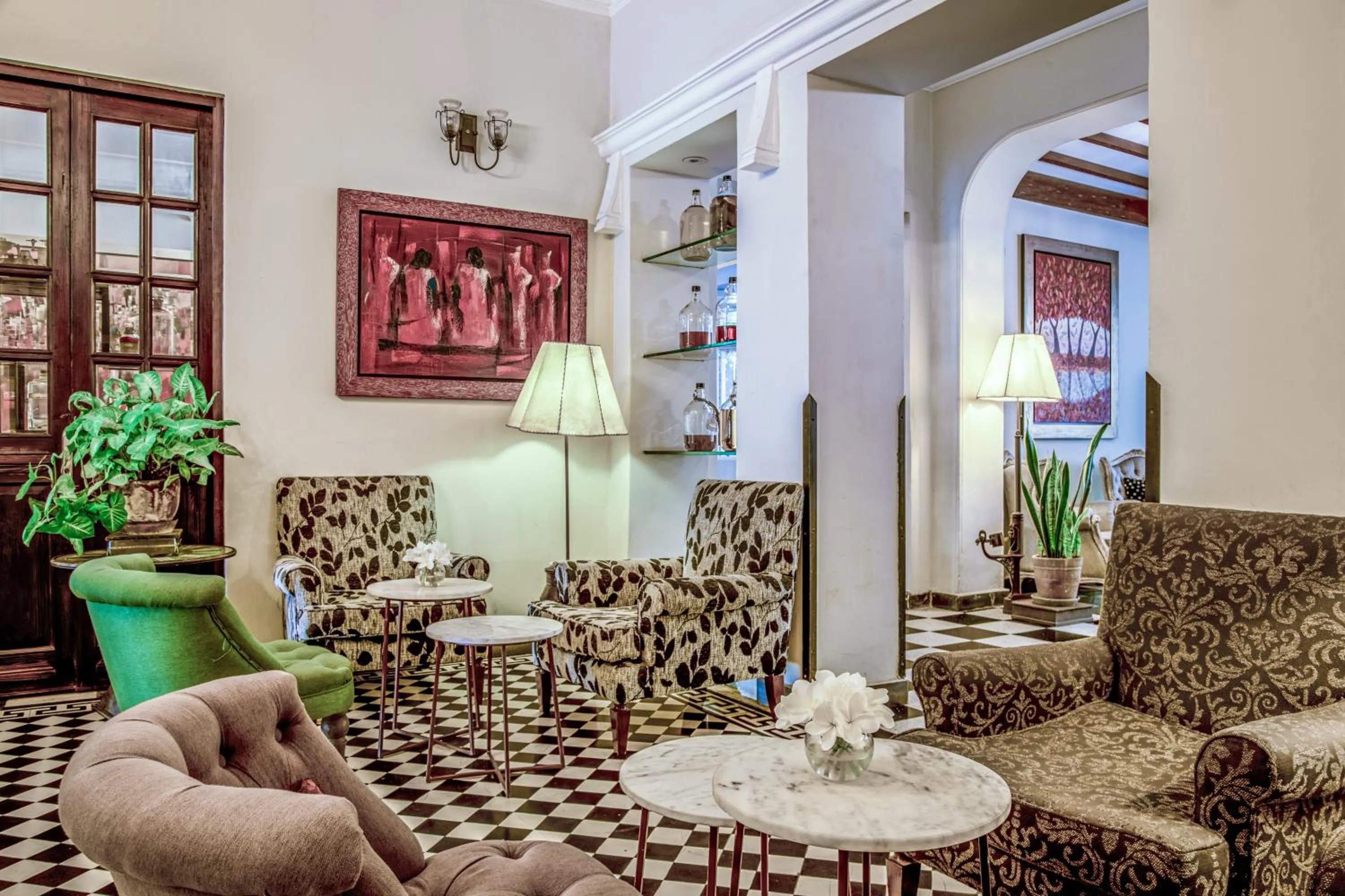 Seating area in Hotel Antigua Miraflores