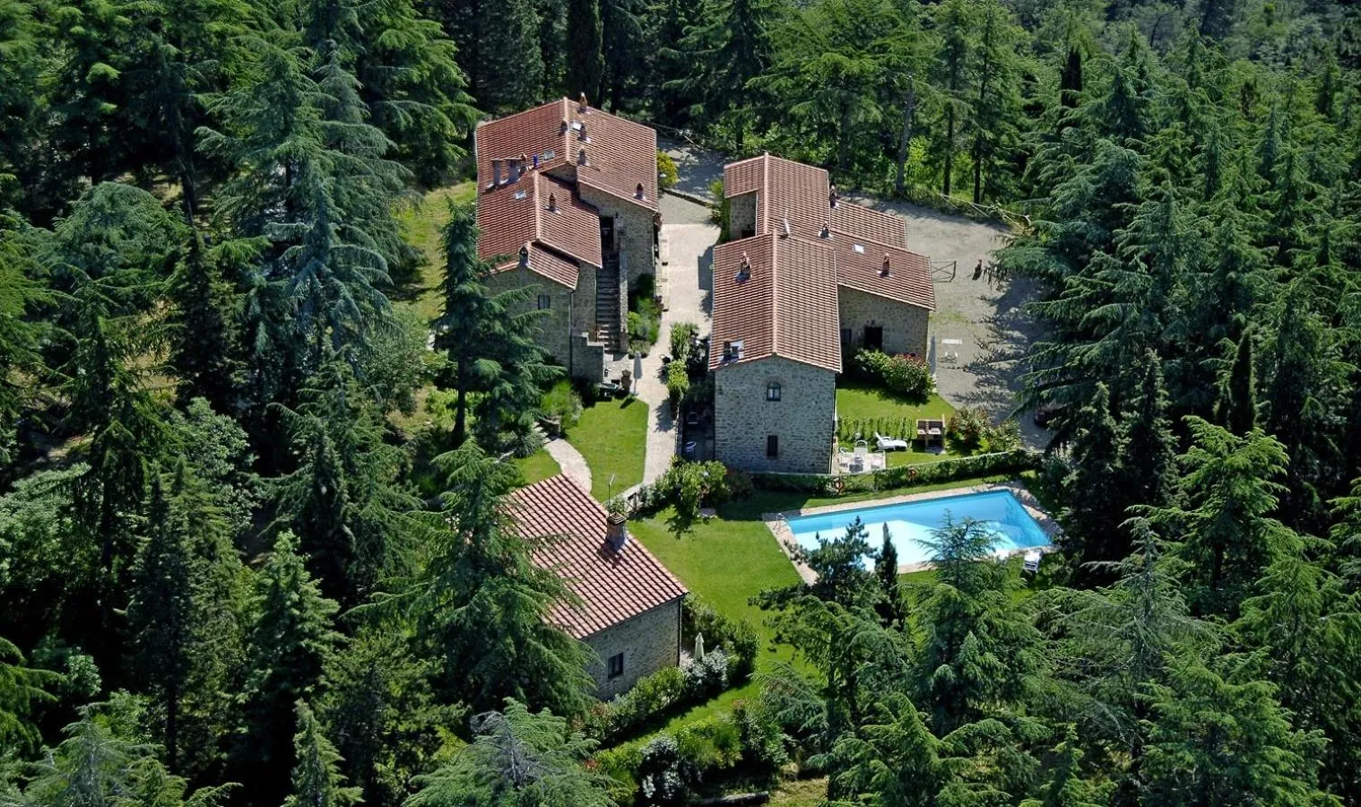 Bird's eye view in Castellare in Chianti