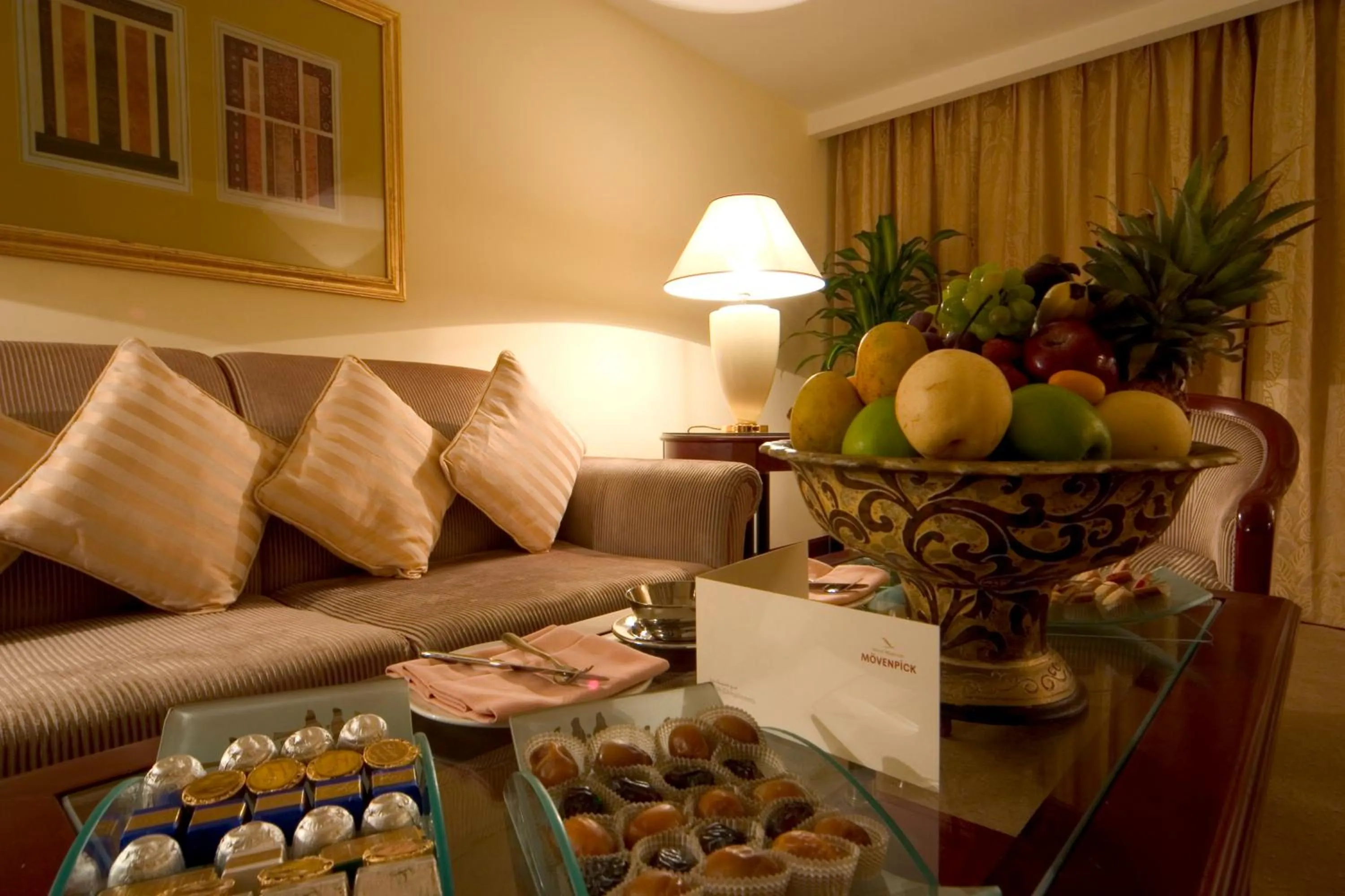 Seating area in New Madinah Hotel