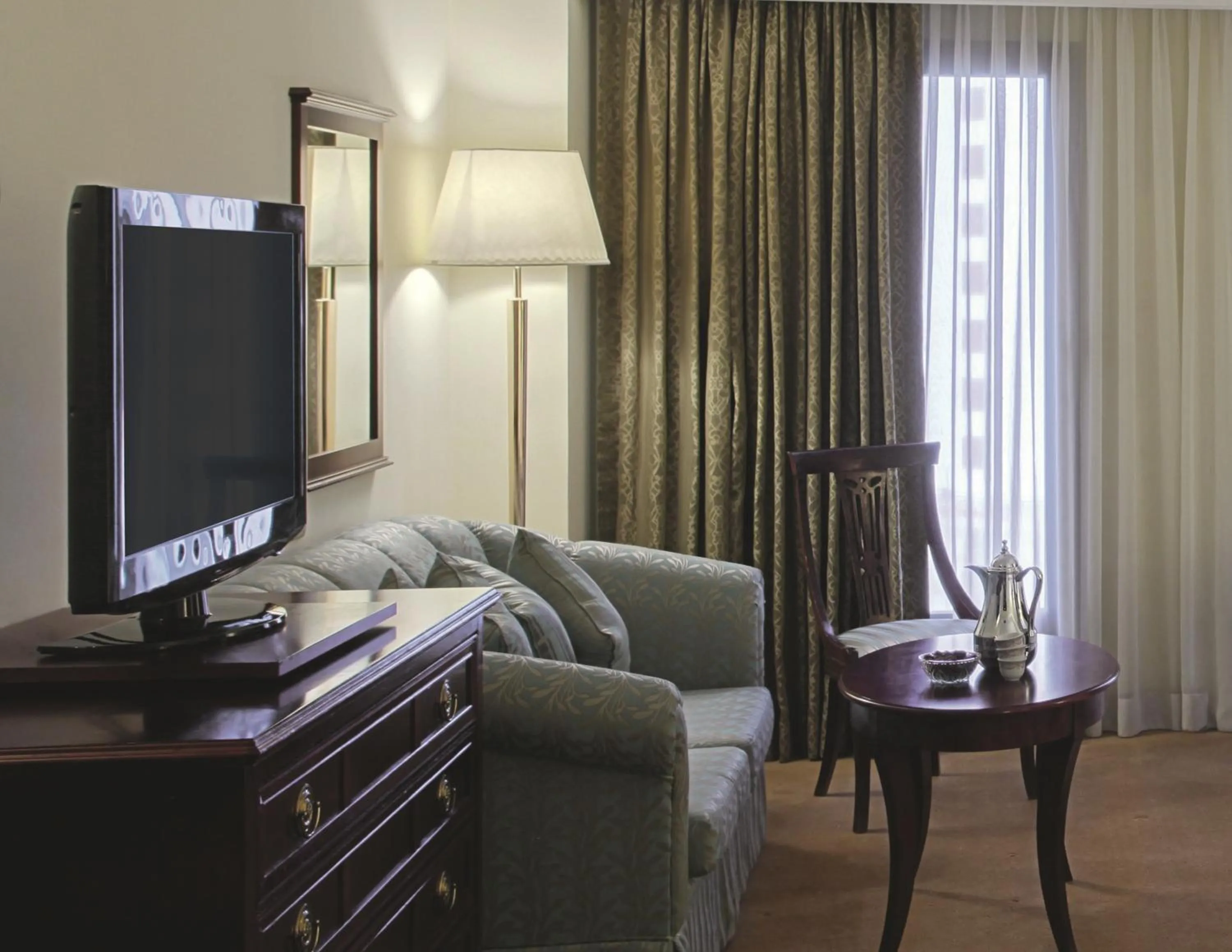 Seating area in New Madinah Hotel