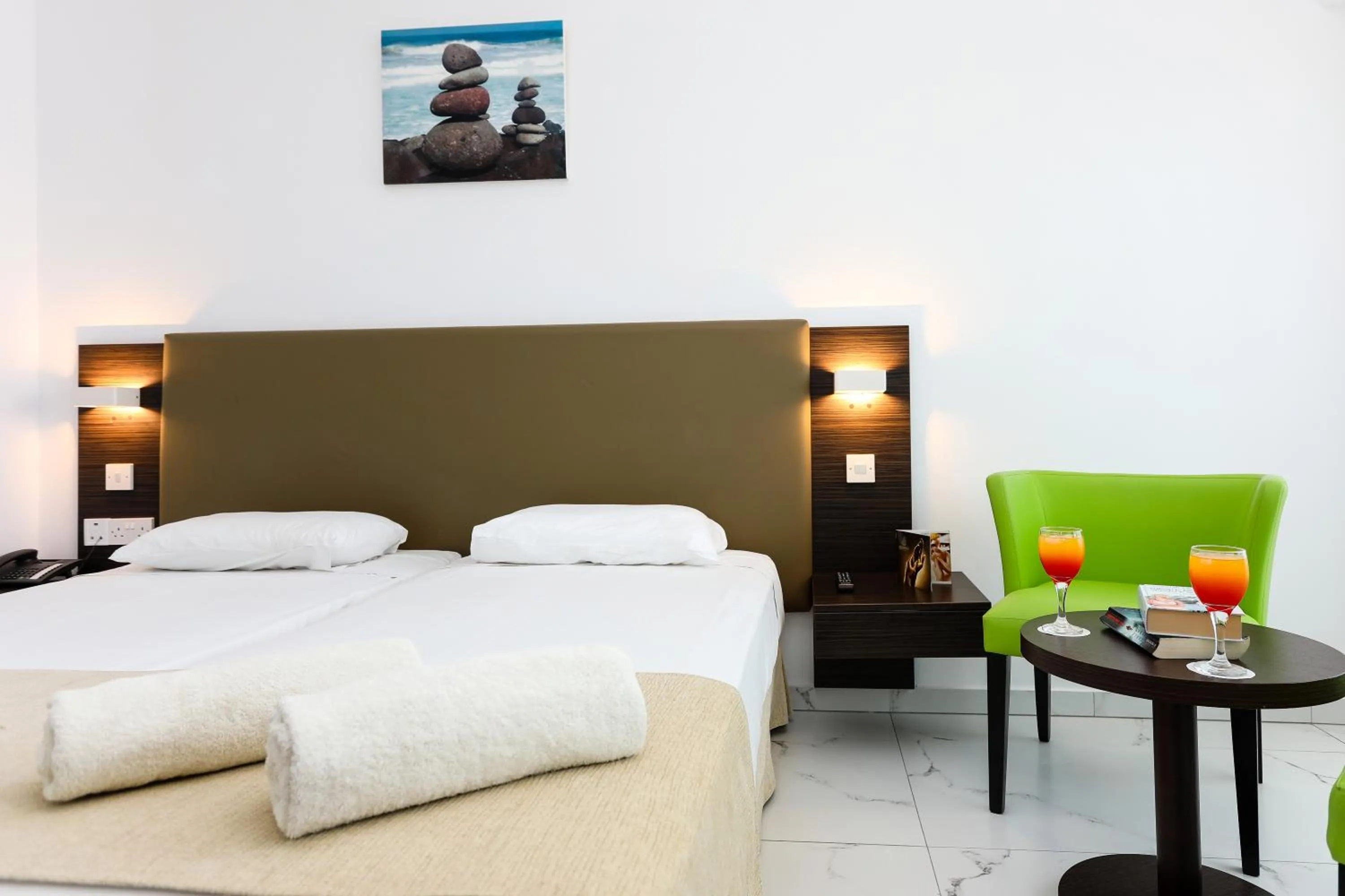 Bed in Christofinia Hotel