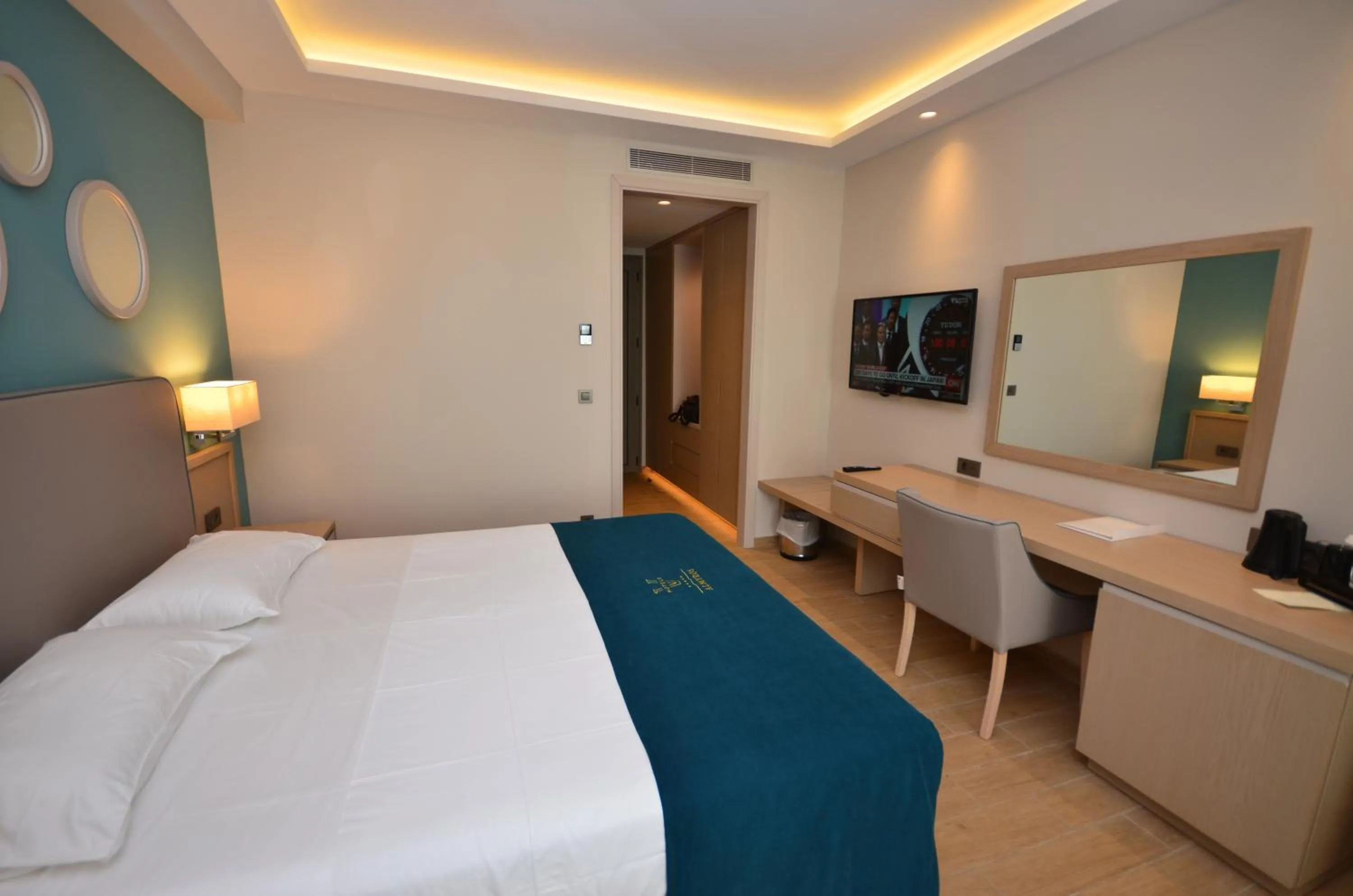 Photo of the whole room, Bed in Almyros Beach