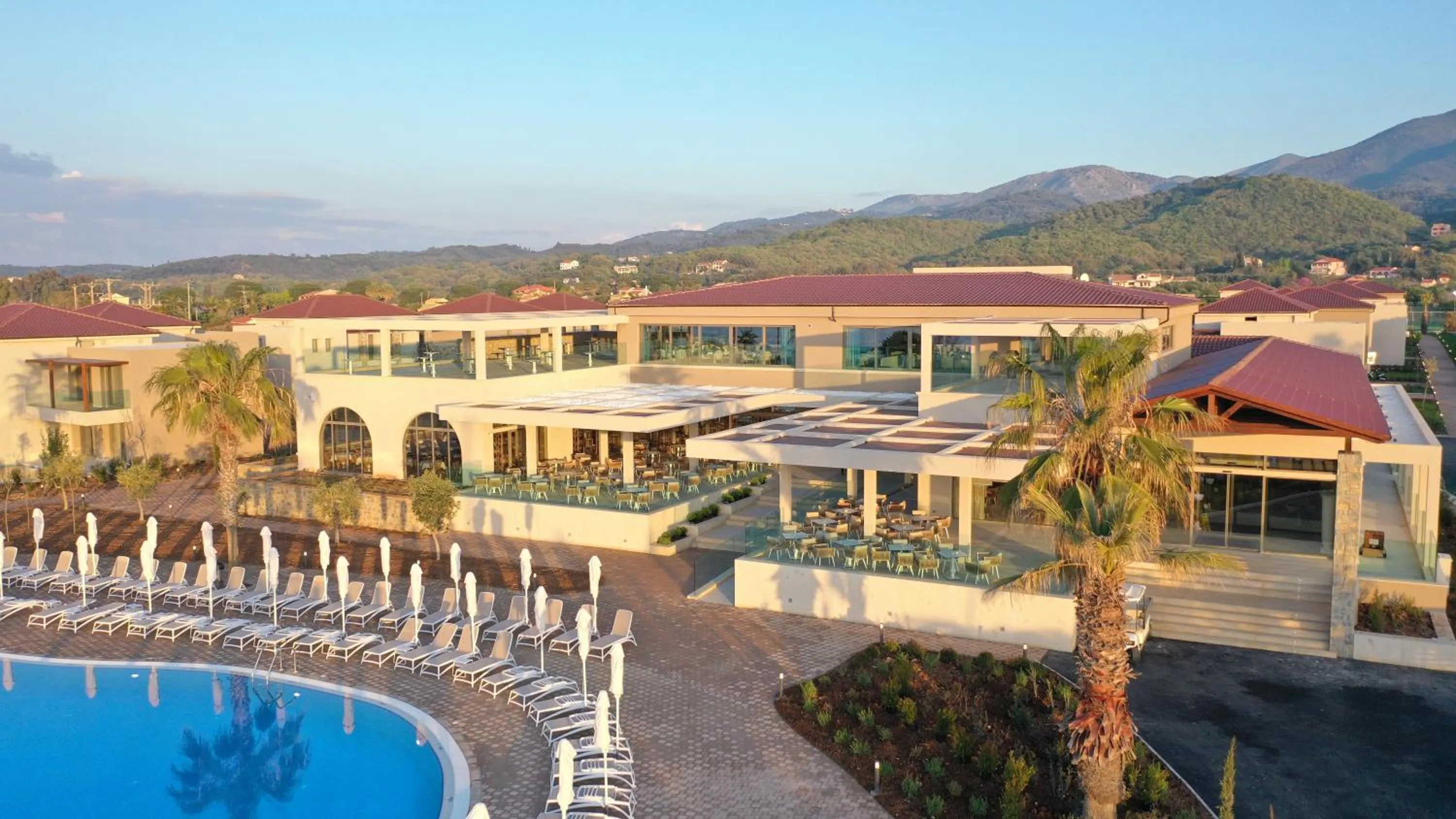 Pool view in Almyros Beach