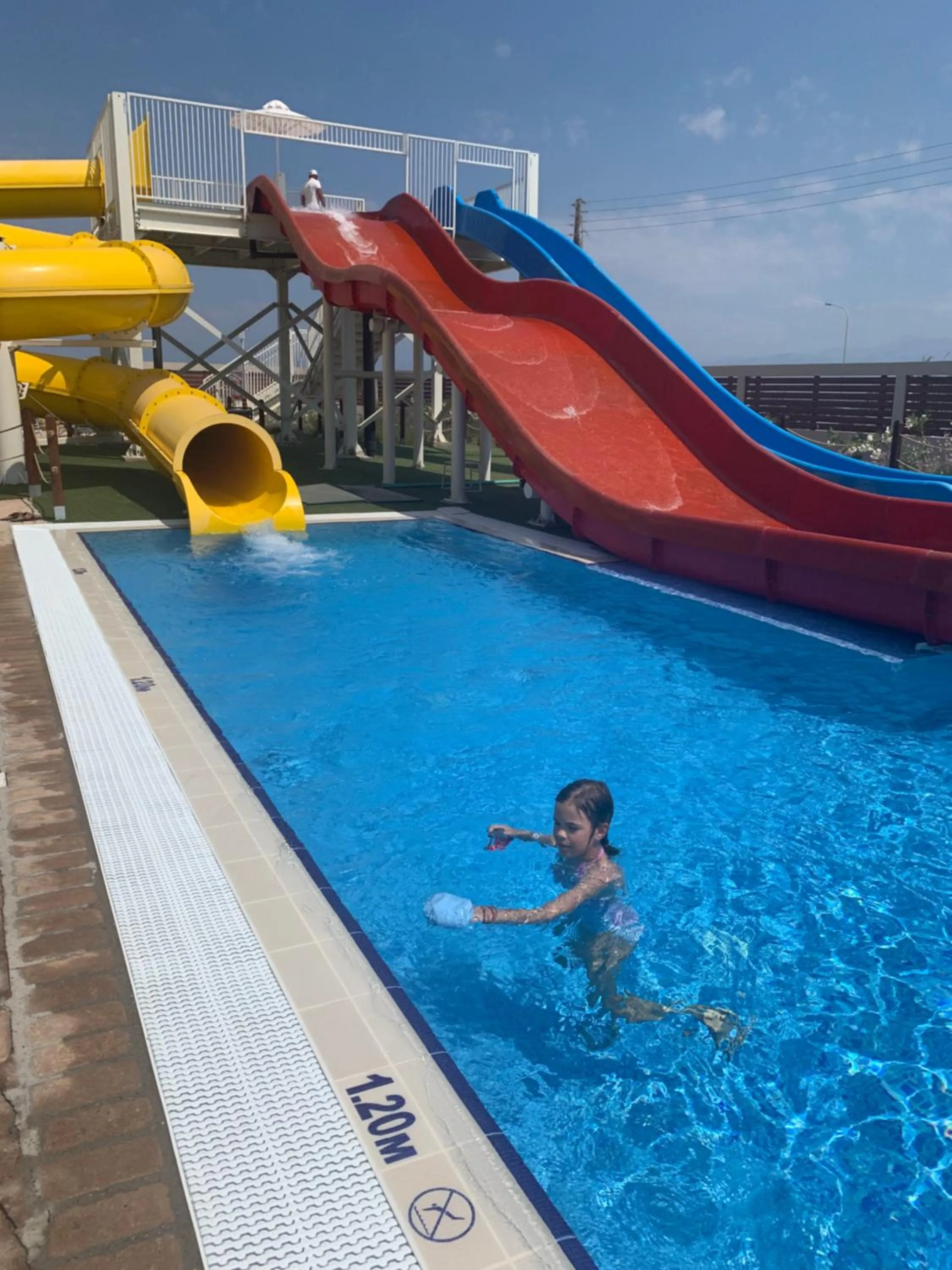 Aqua park in Almyros Beach