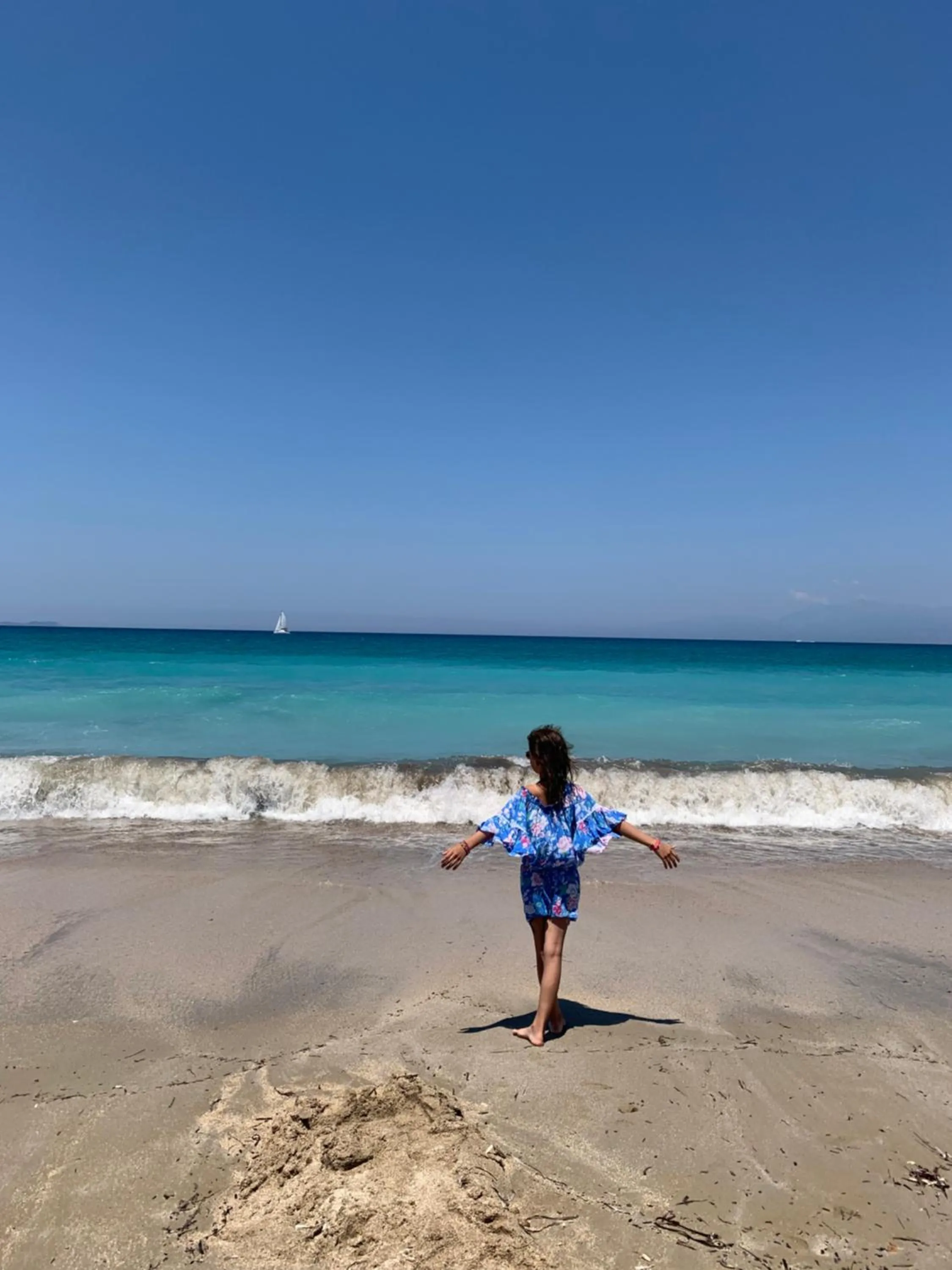 People in Almyros Beach