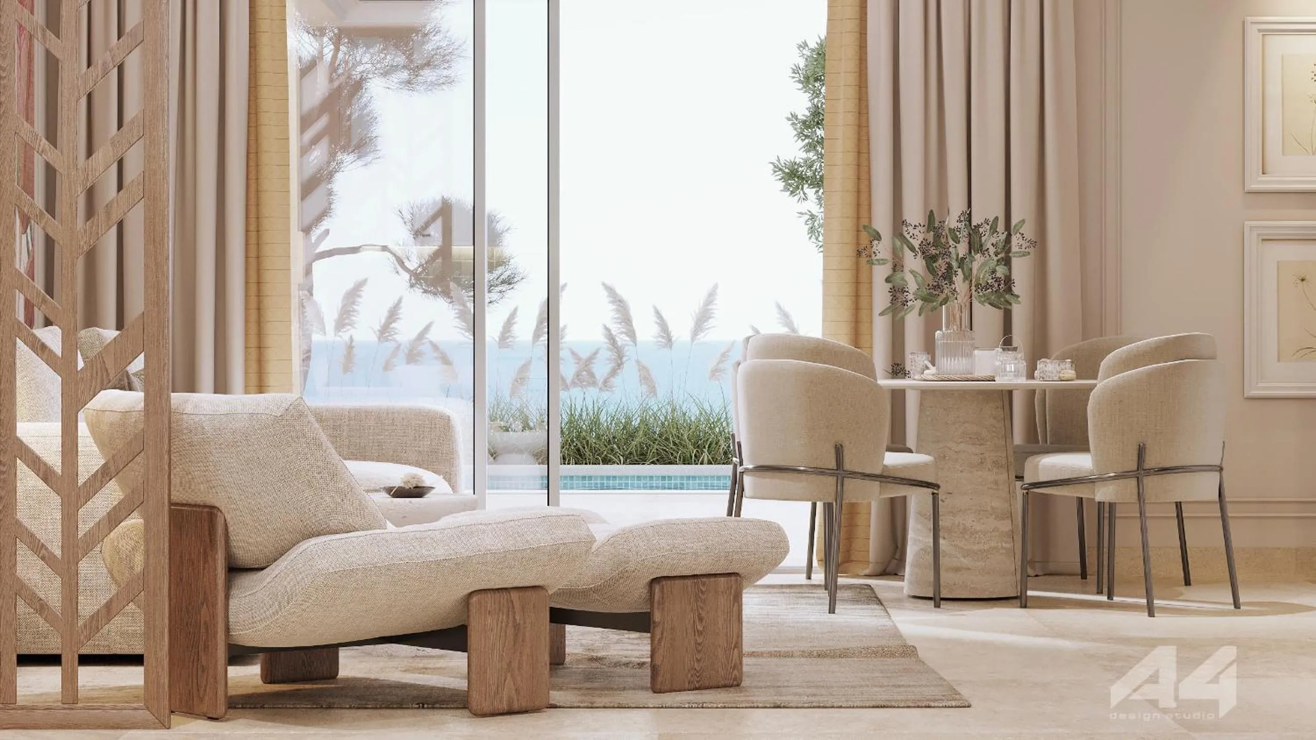 Natural landscape in Almyros Beach