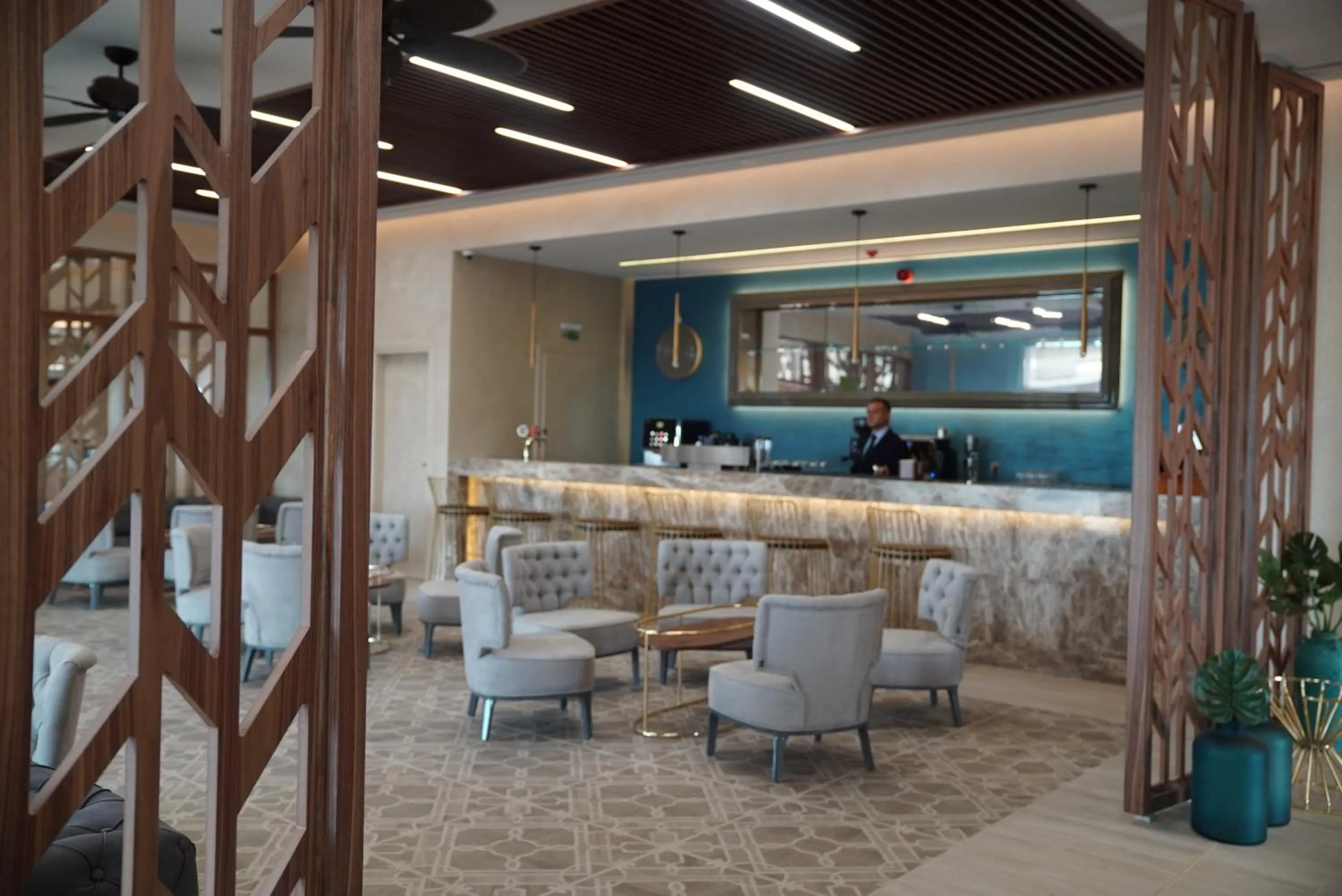 Lounge or bar in Almyros Beach