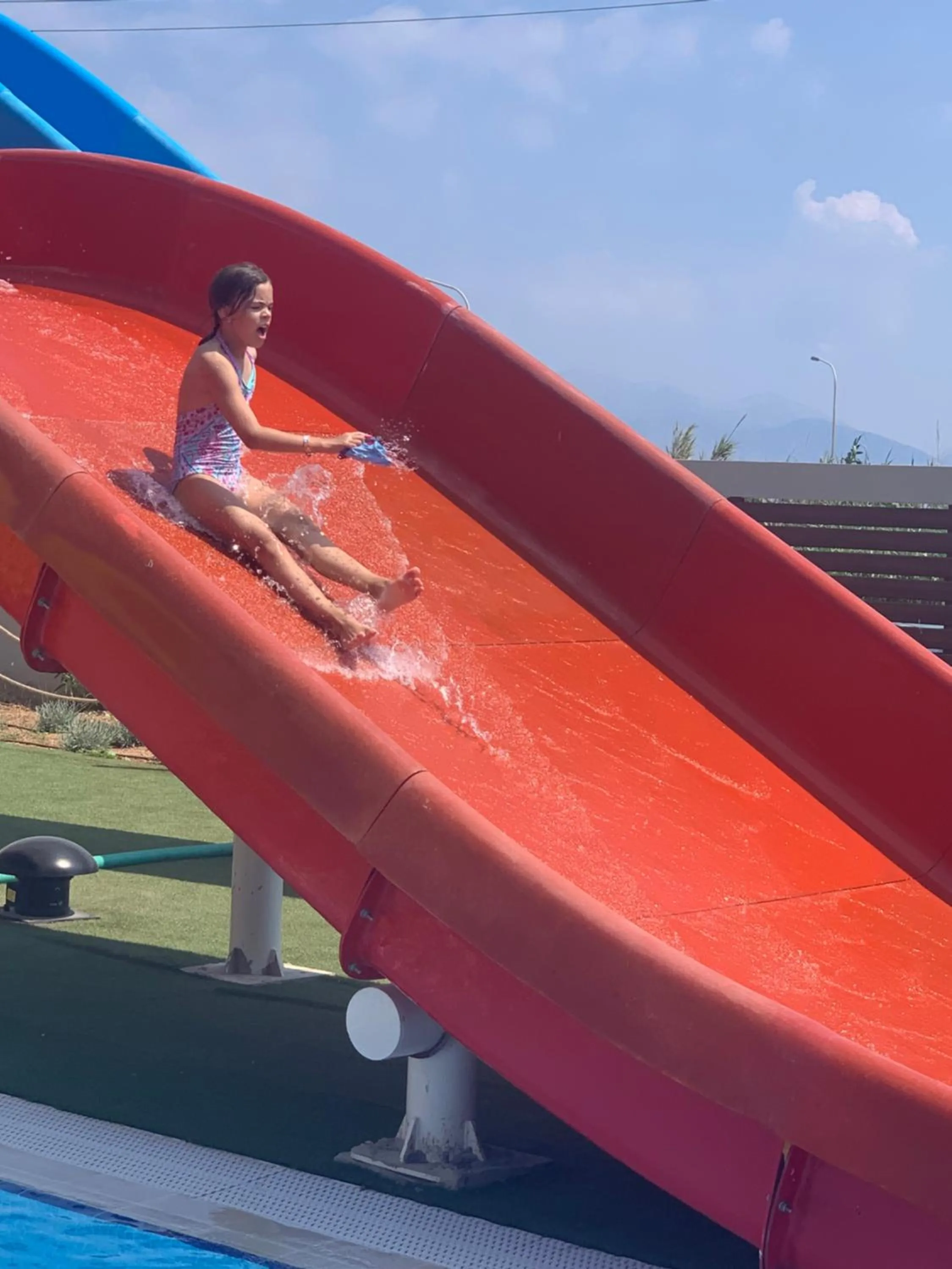 Aqua park in Almyros Beach