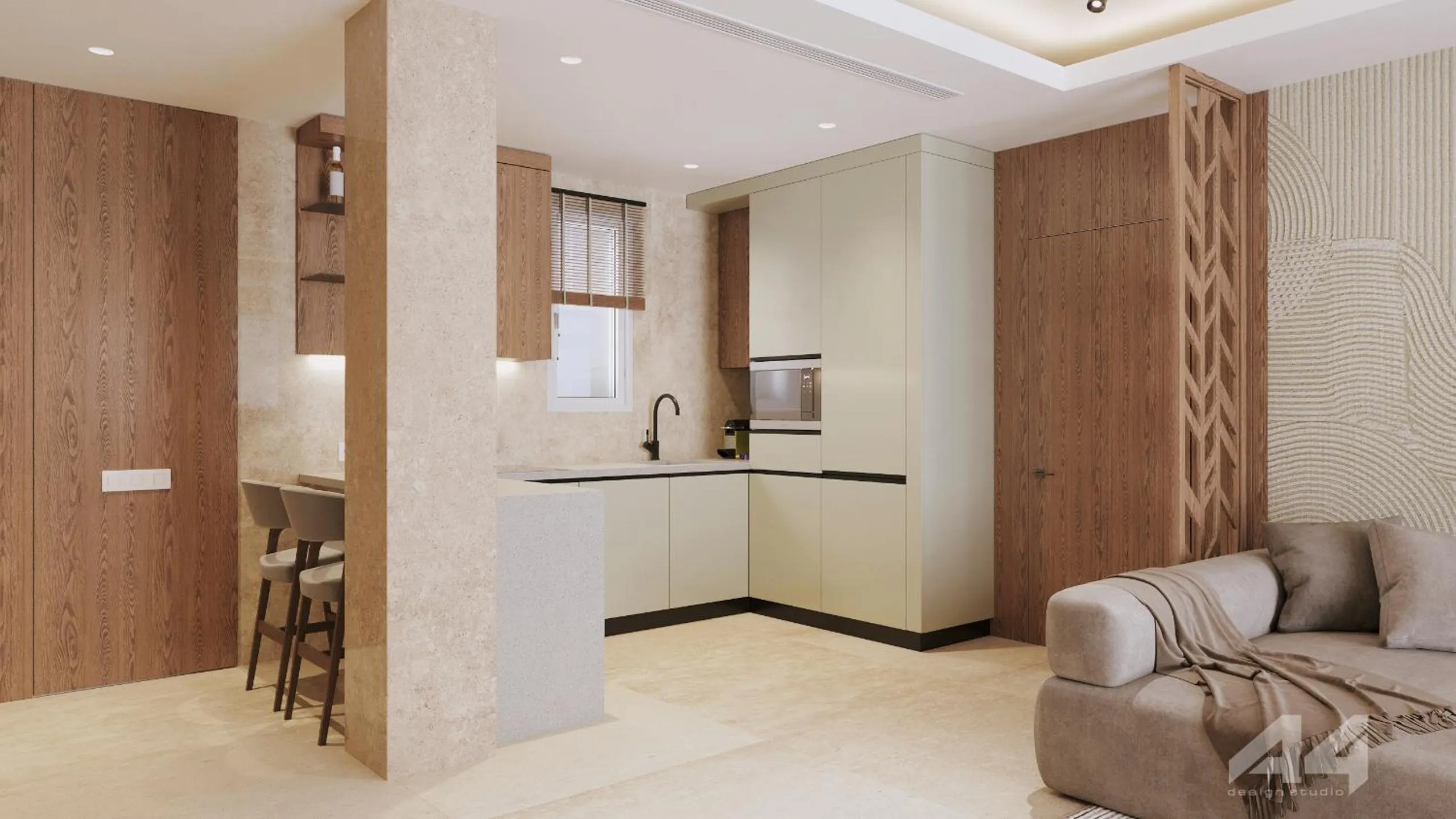 Living room in Almyros Beach