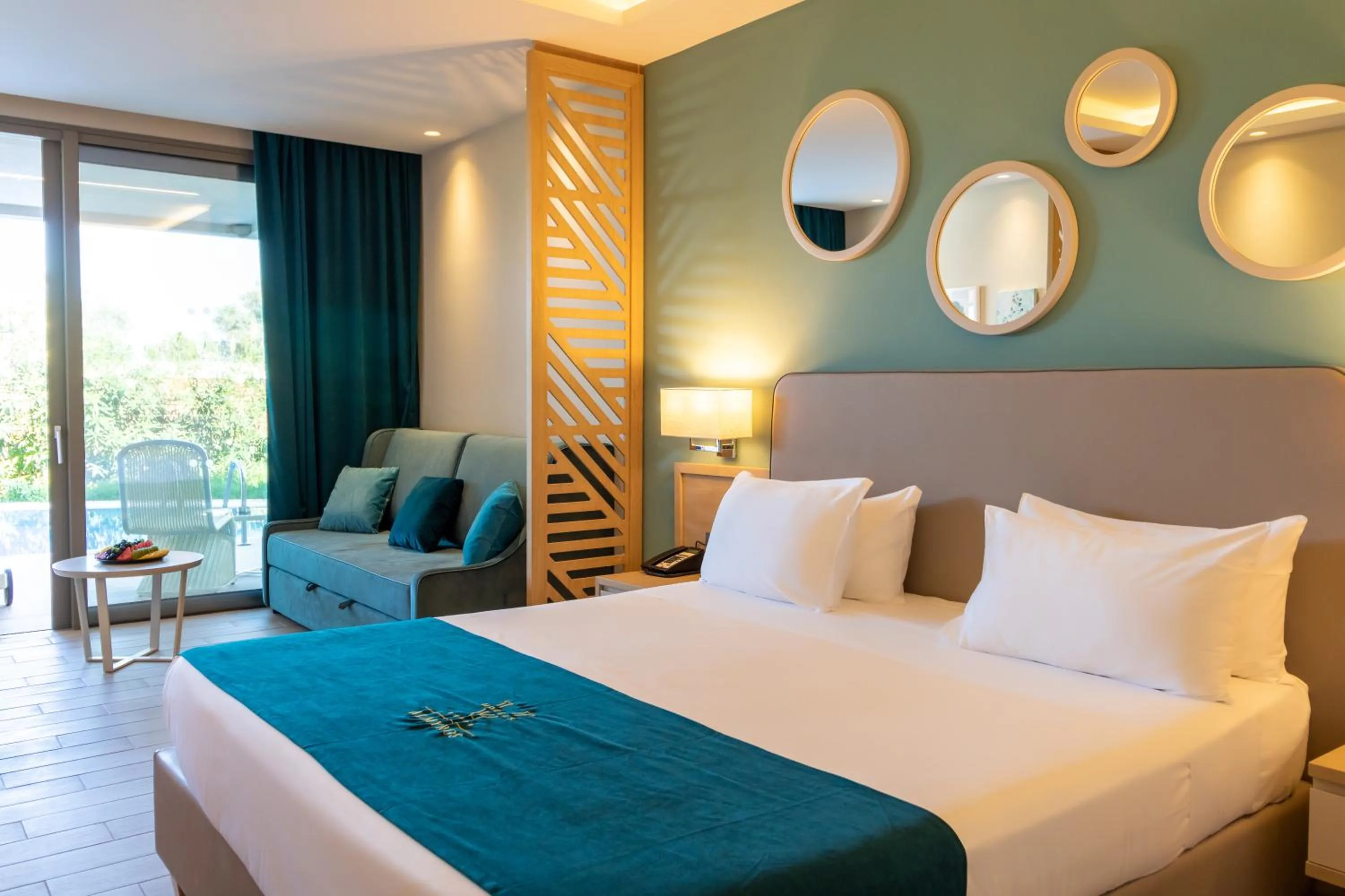 Bedroom, Bed in Almyros Beach