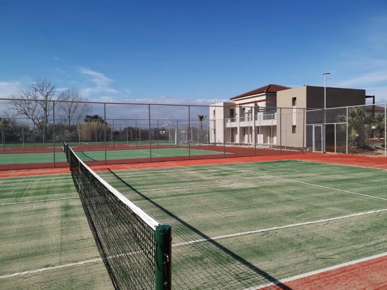 Tennis court in Almyros Beach