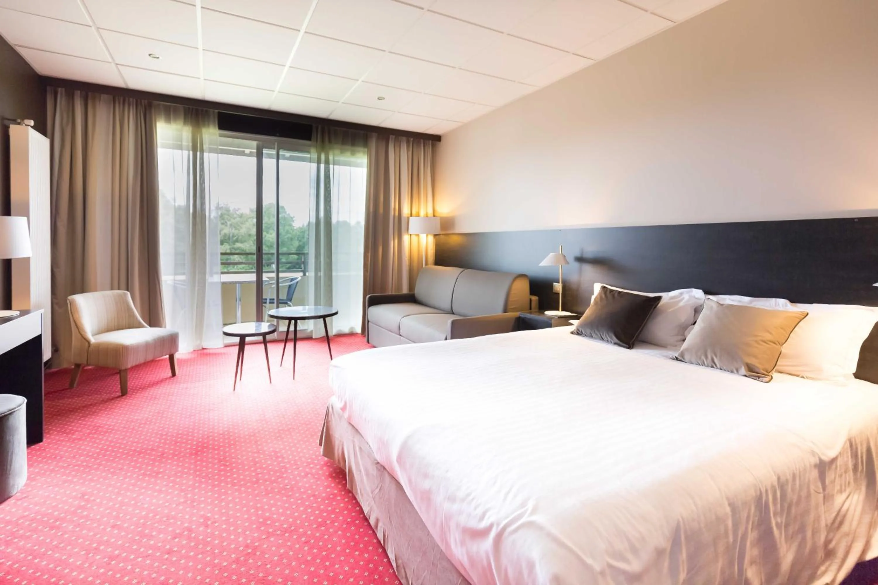 Photo of the whole room, Bed in Hôtel du Casino de Capvern