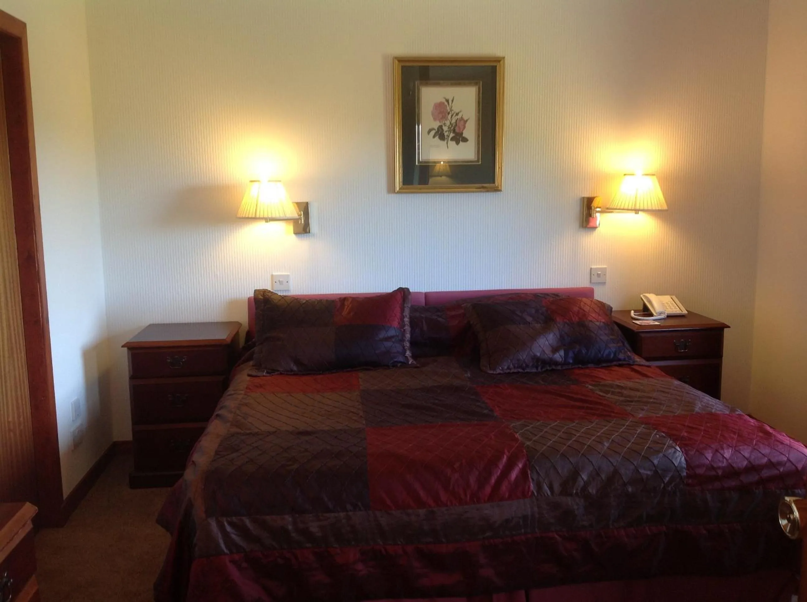 Bedroom, Bed in Gairloch Highland Lodge