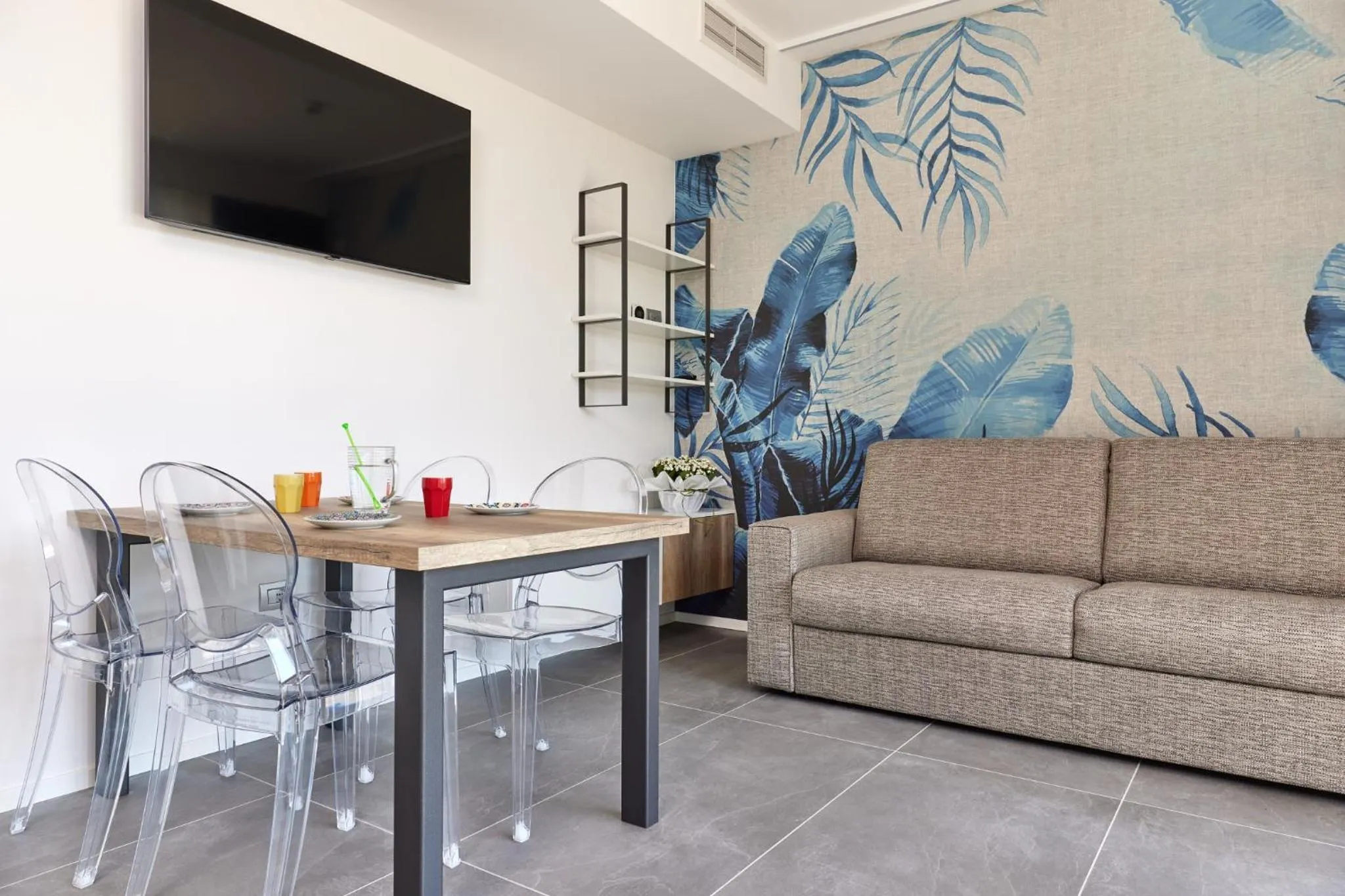 Communal lounge/ TV room in Hotel Catullo