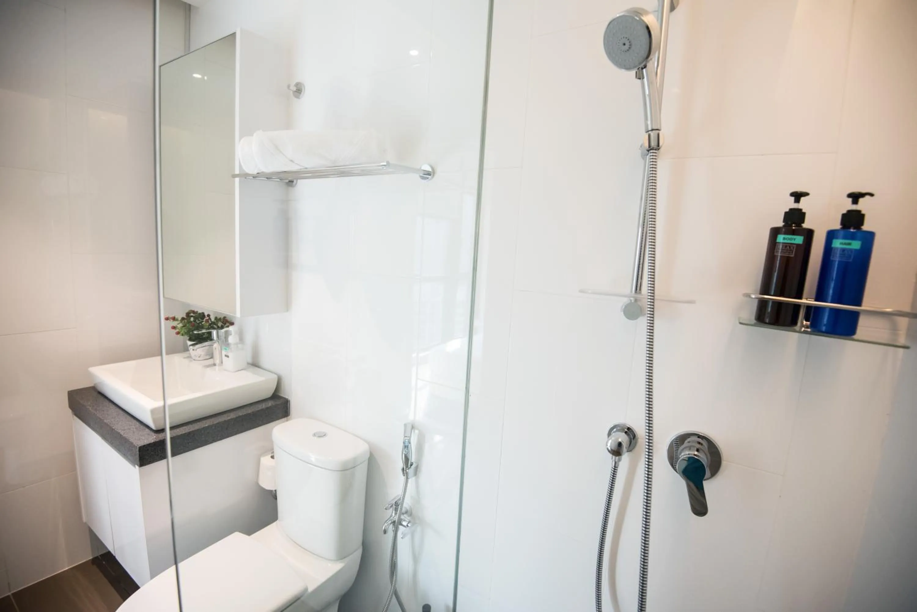 Shower in KL Sentral Bangsar Suites (EST) by Luxury Suites Asia