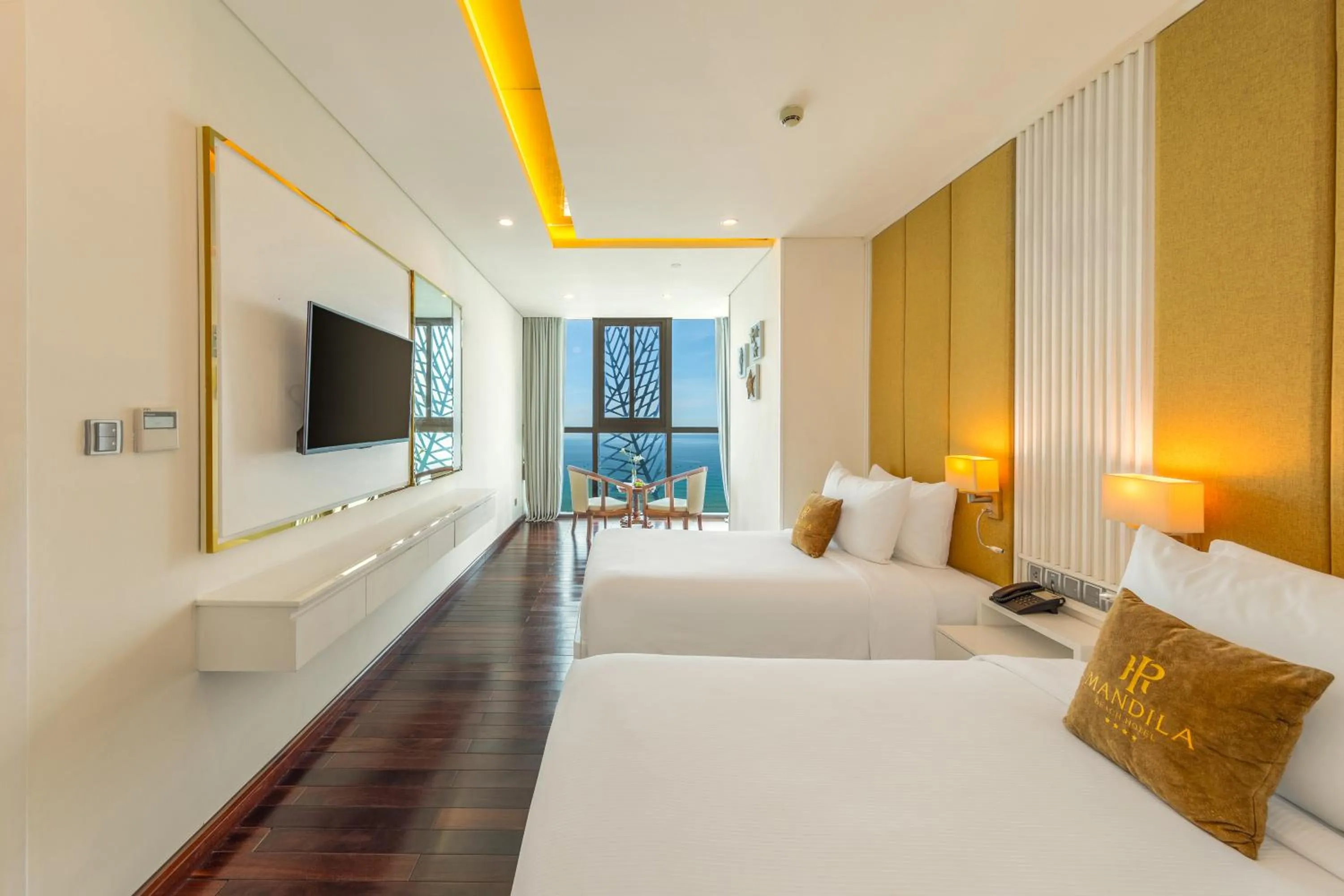 Bed in Mandila Beach Hotel Danang