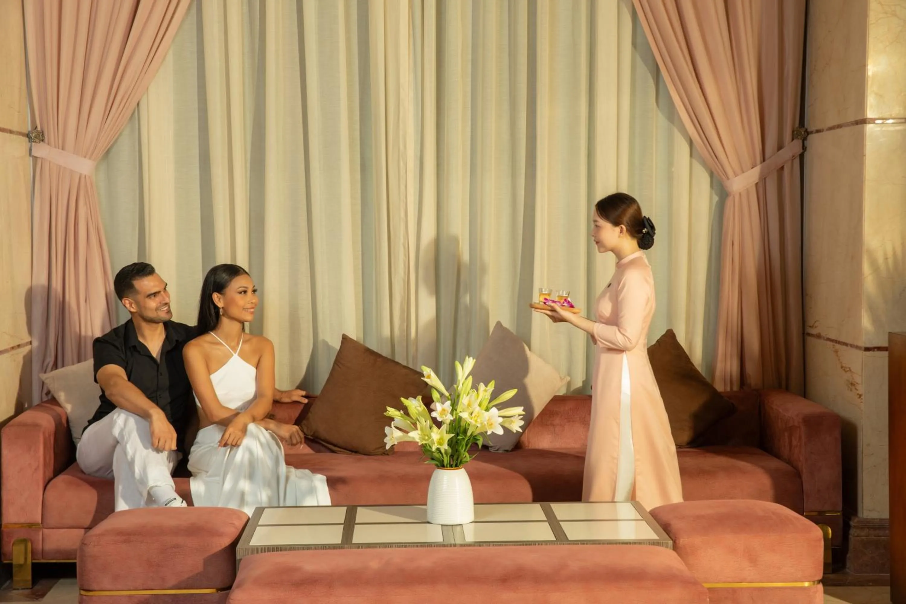 Lobby or reception in Mandila Beach Hotel Danang