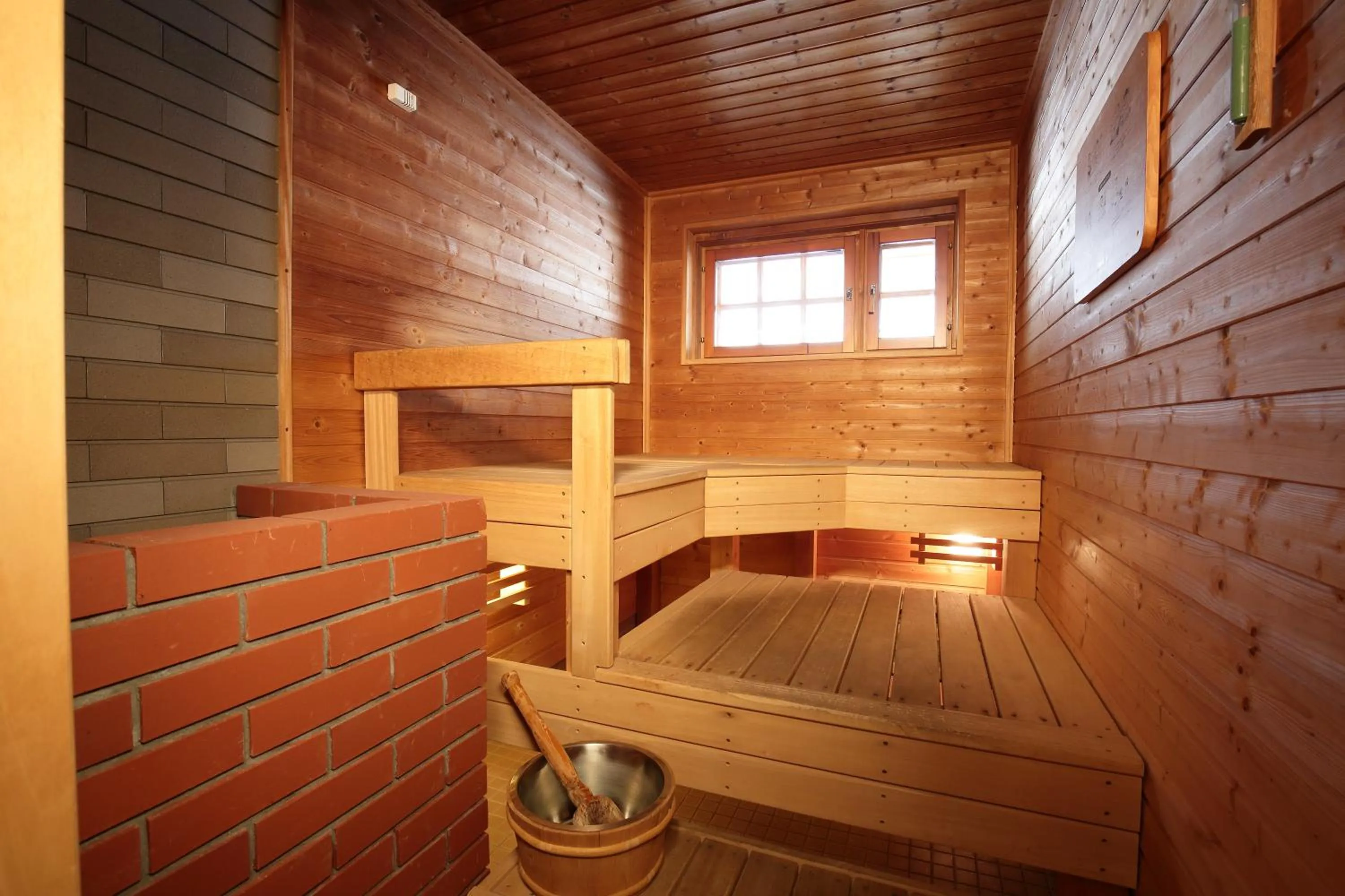 Sauna in Log Hotel The Maple Lodge