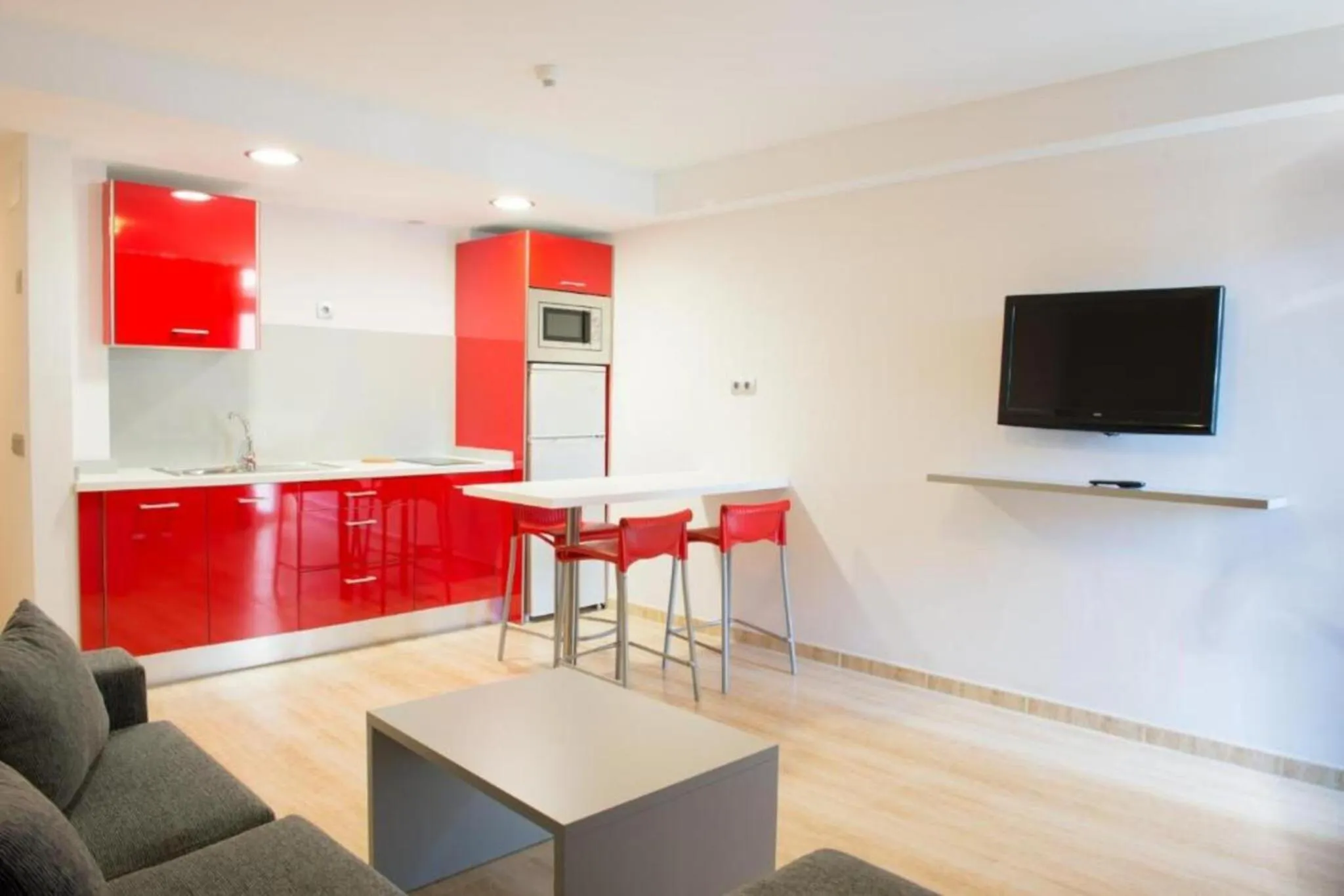 Kitchen or kitchenette in Apartamentos El Palmar