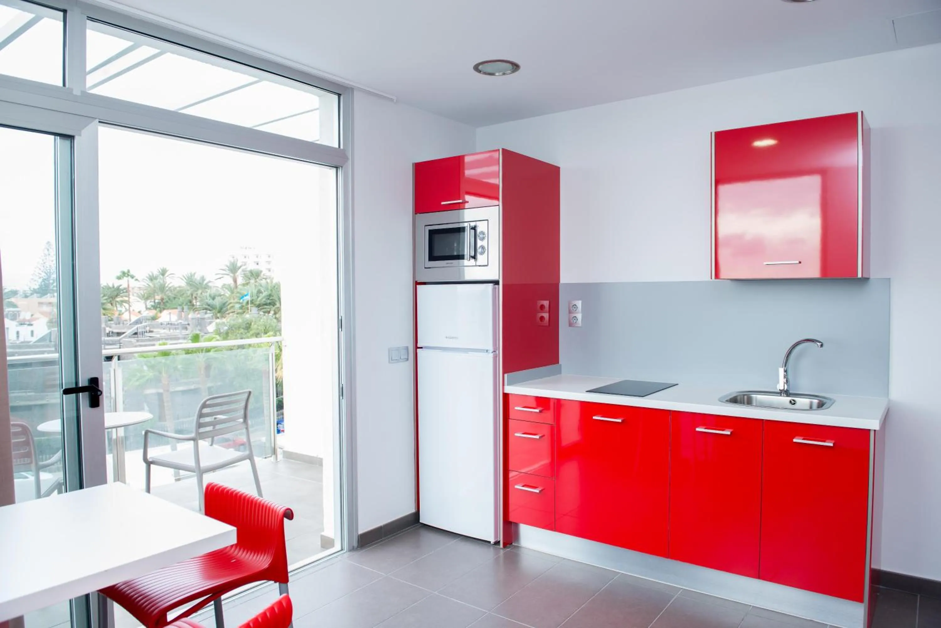 Kitchen or kitchenette in Apartamentos El Palmar