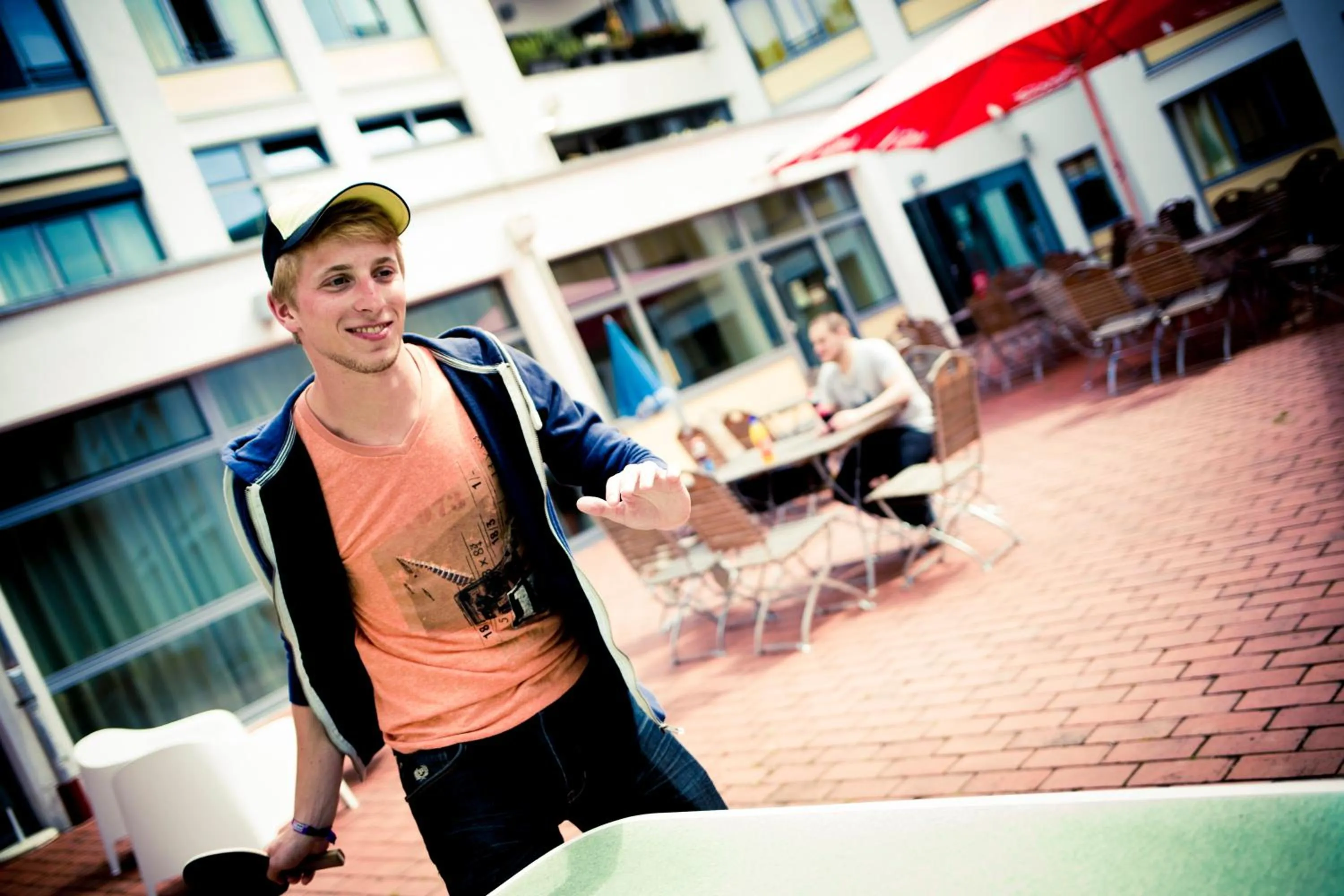 People in HI Munich Park Youth Hostel