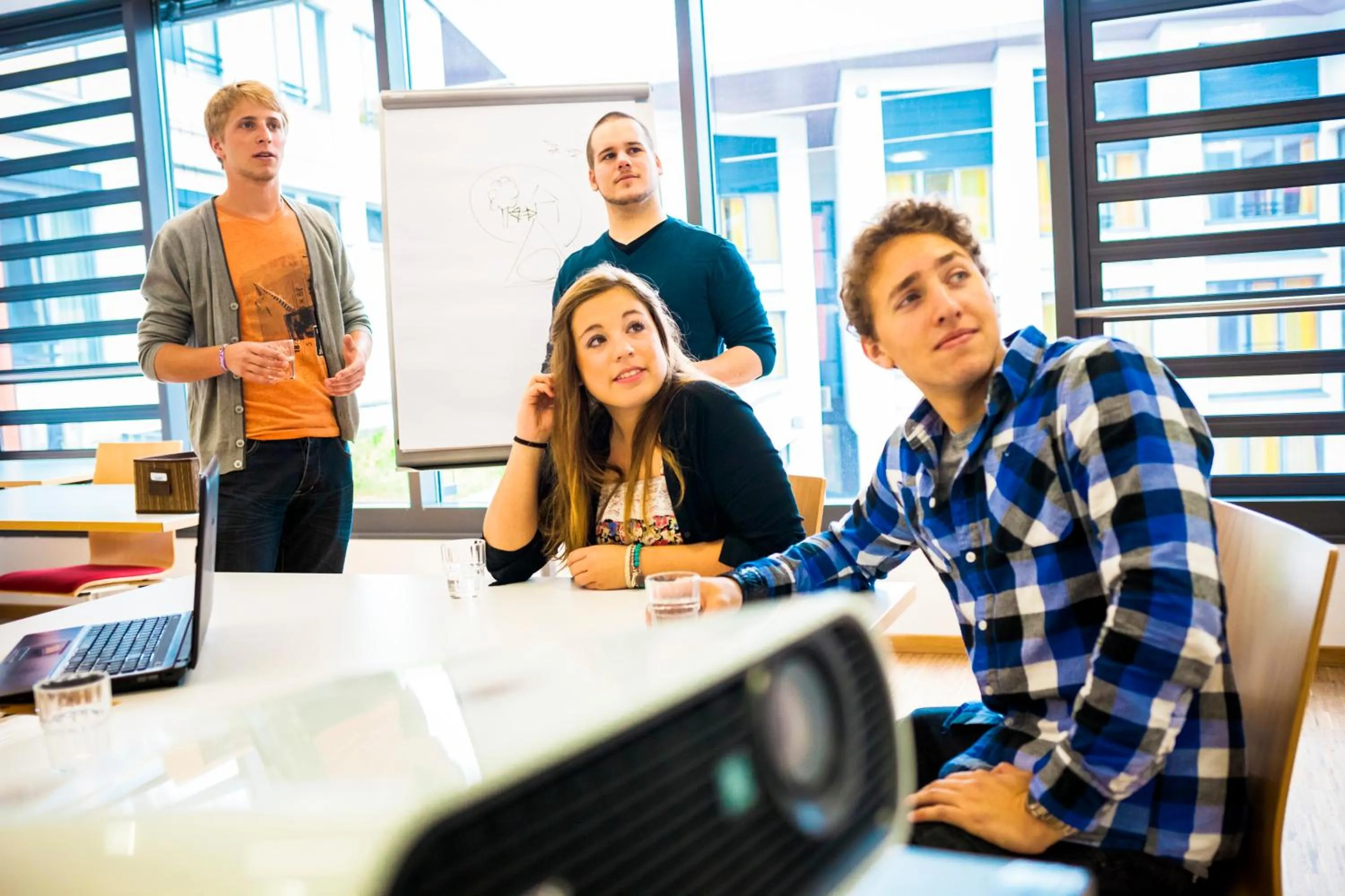 People in HI Munich Park Youth Hostel