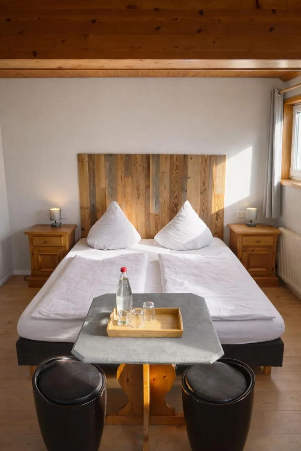 Photo of the whole room, Bed in Pension Bergseeblick