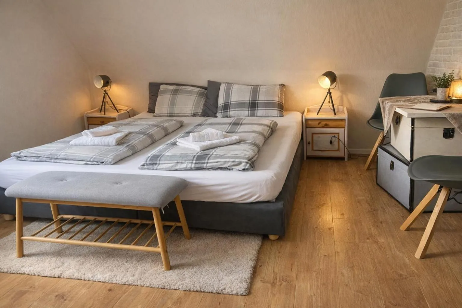 Bedroom, Bed in Pension Bergseeblick