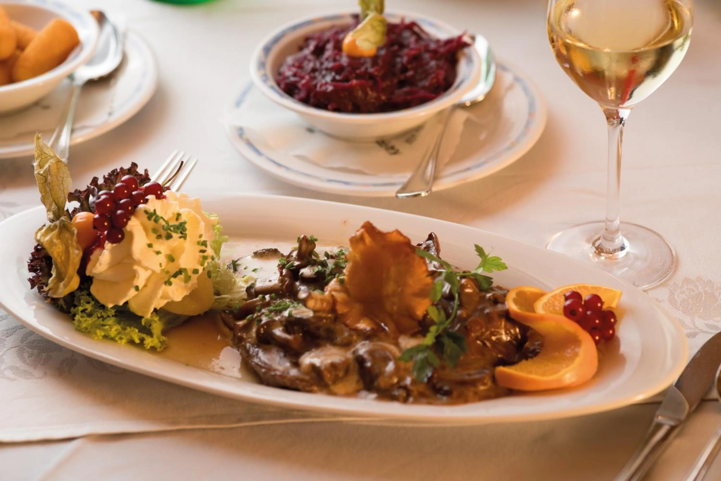 Food close-up in Hotel Gasthof Schöpf