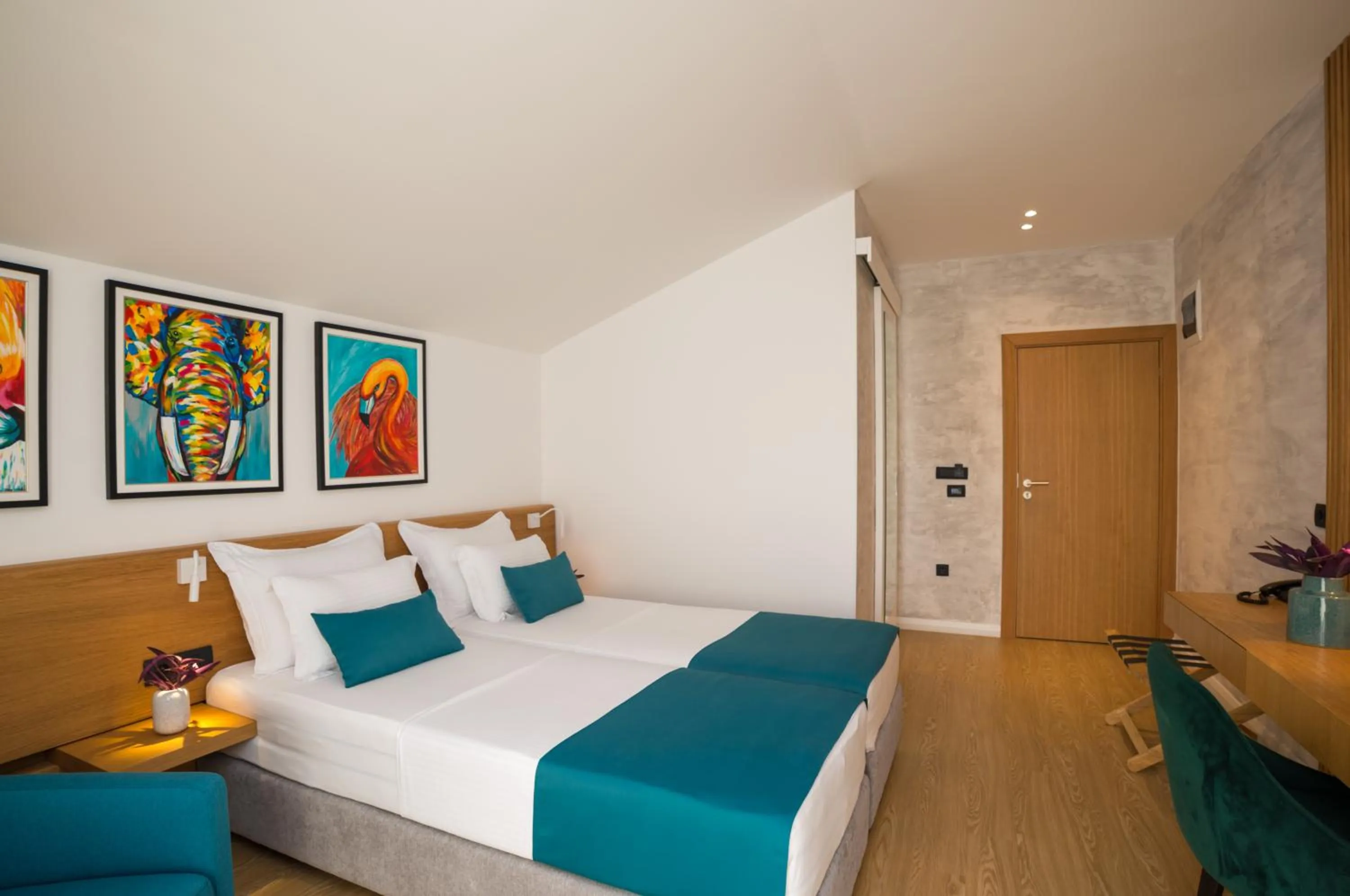 Bed in Hotel Admiral