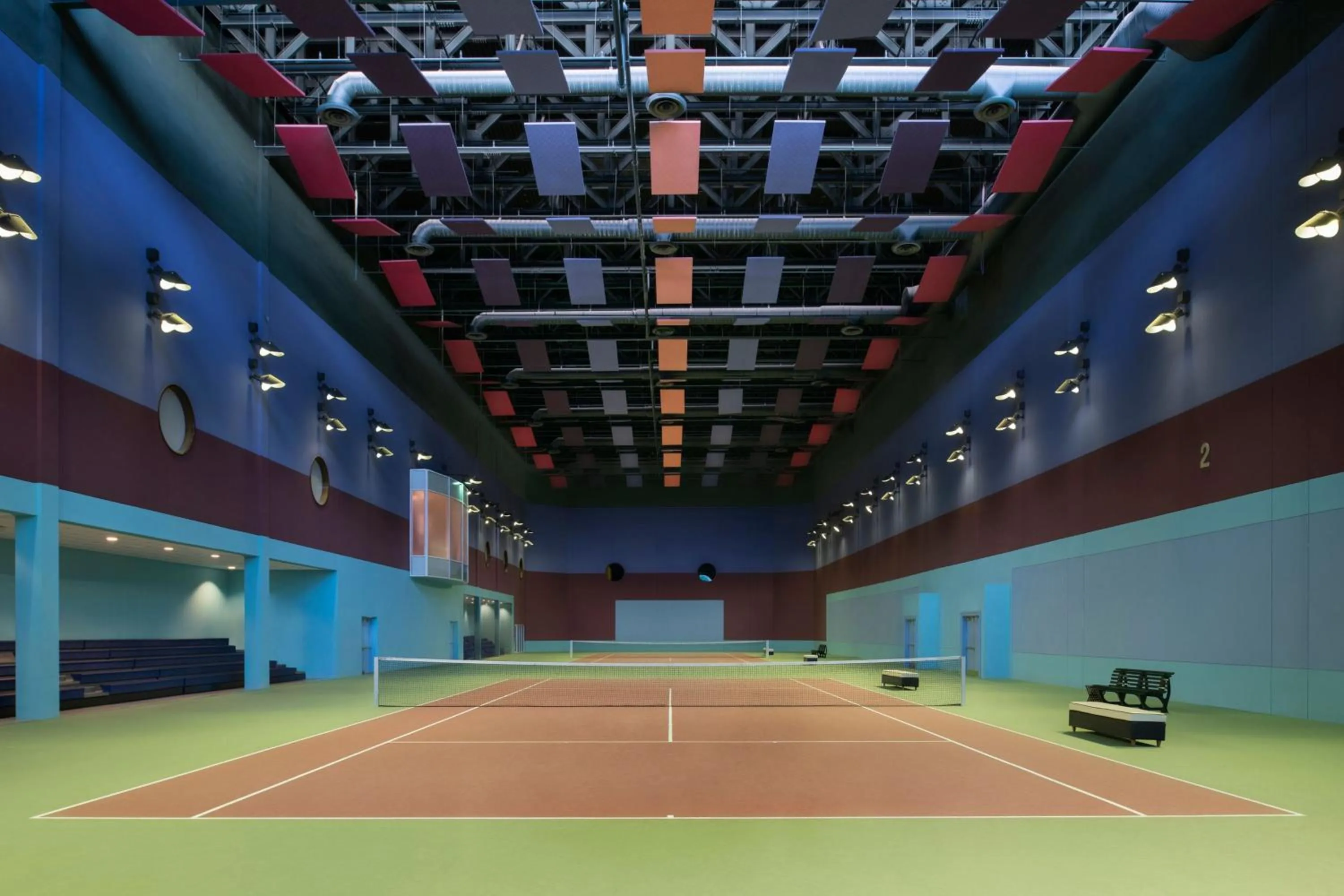 Tennis court in The Ritz-Carlton, Doha