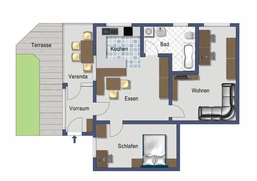 Floor plan in Ferienhof Haderlehn