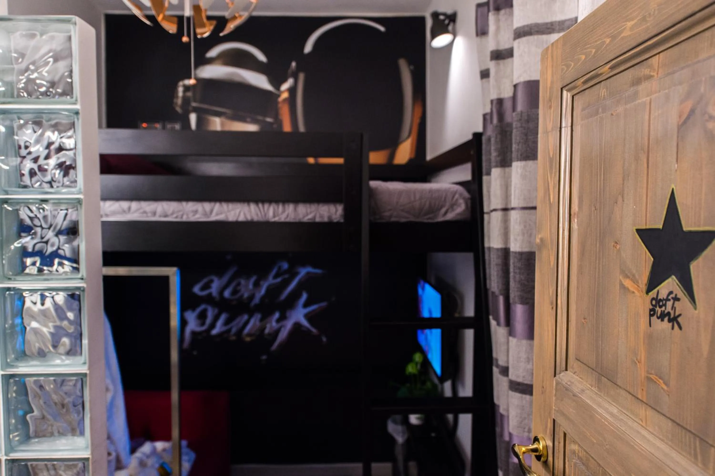 Bed in Backstage Boutique Music Themed Townhouse