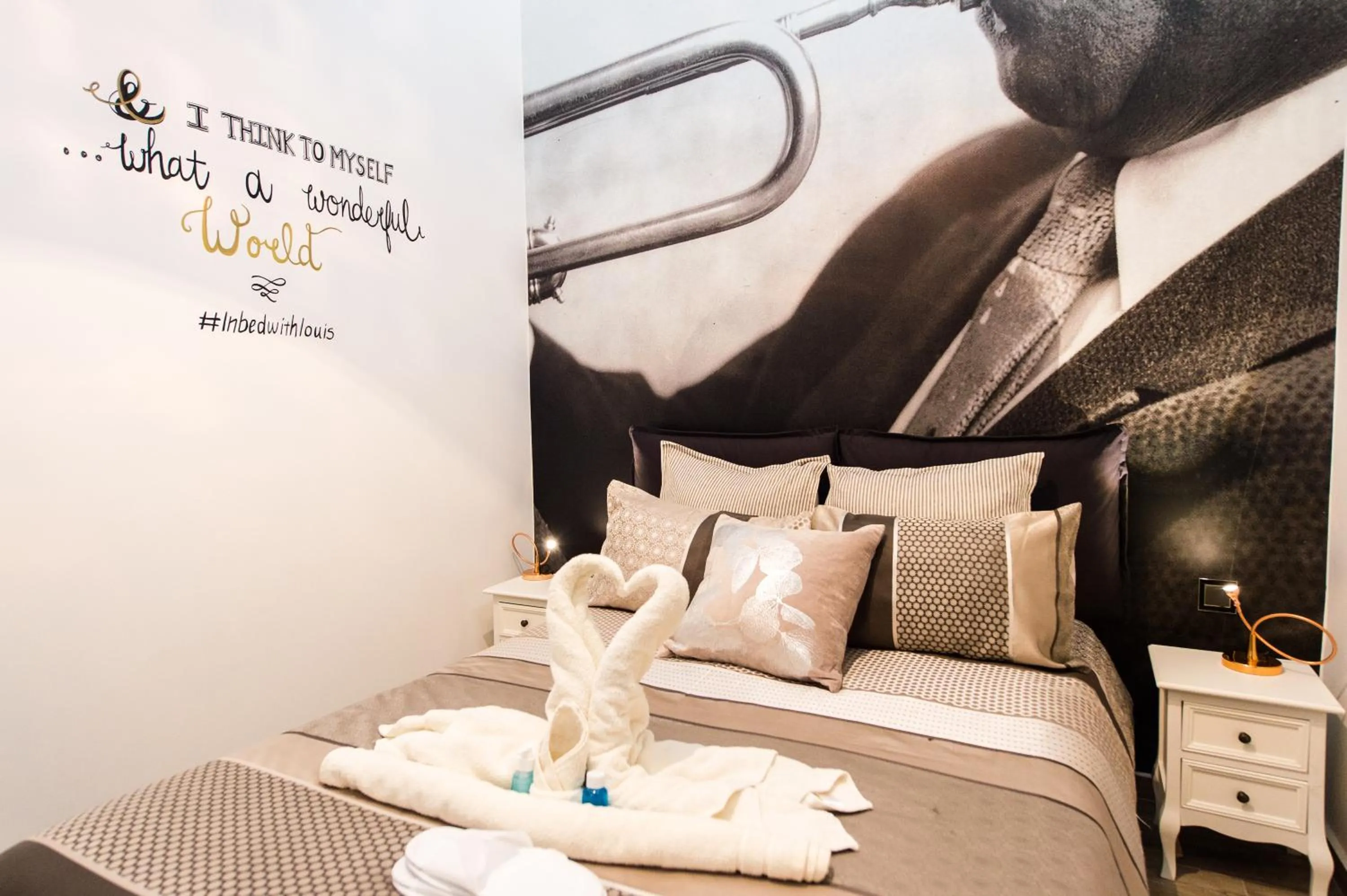 Bed in Backstage Boutique Music Themed Townhouse