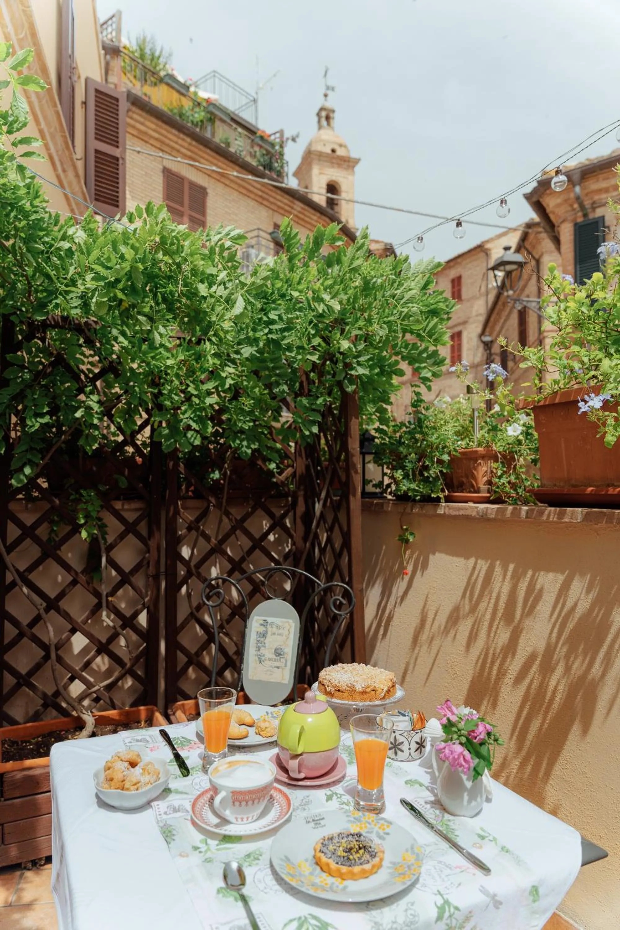 Balcony/Terrace in B&B La Finestra Sul Campanile