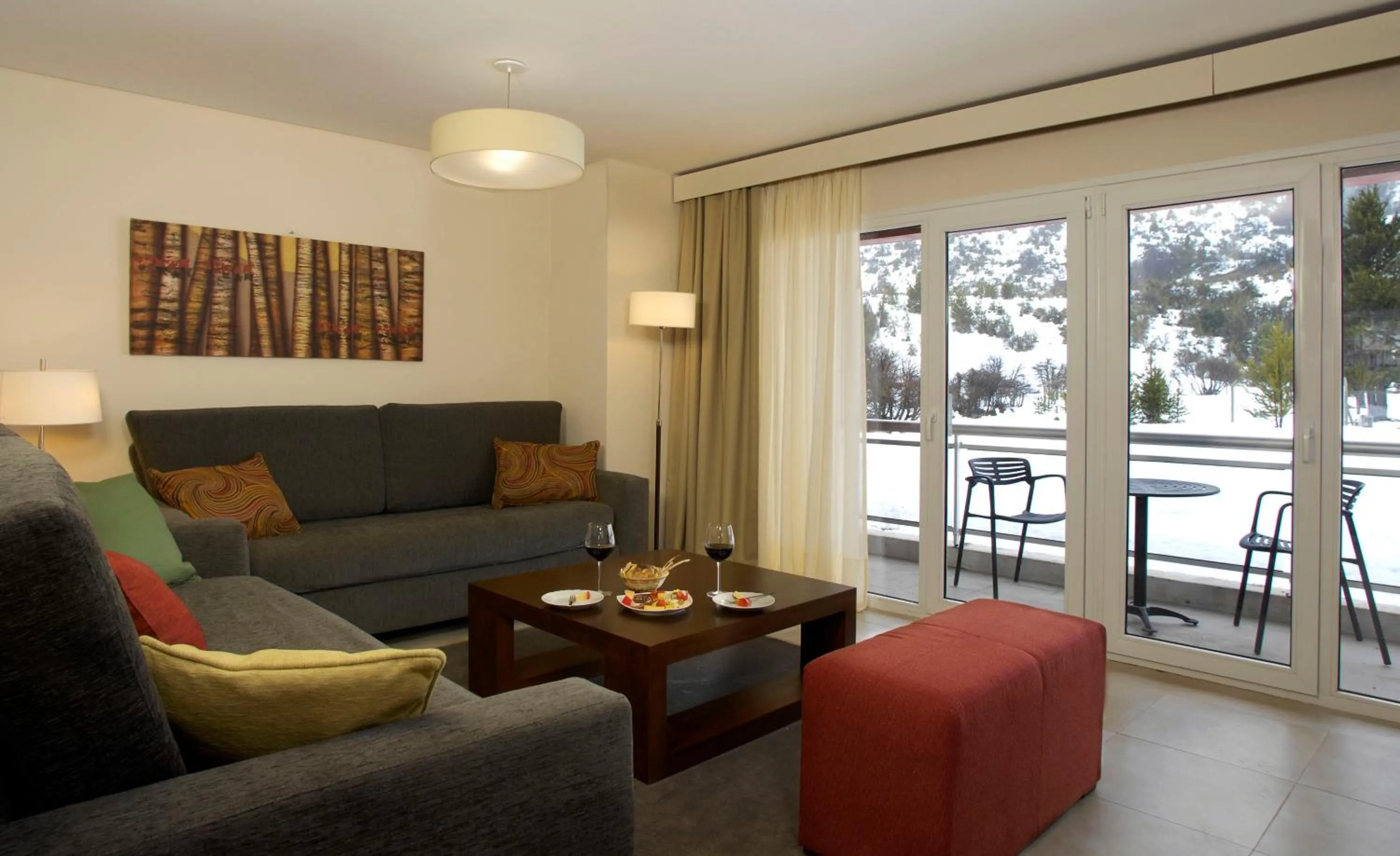 Living room in Village Condo