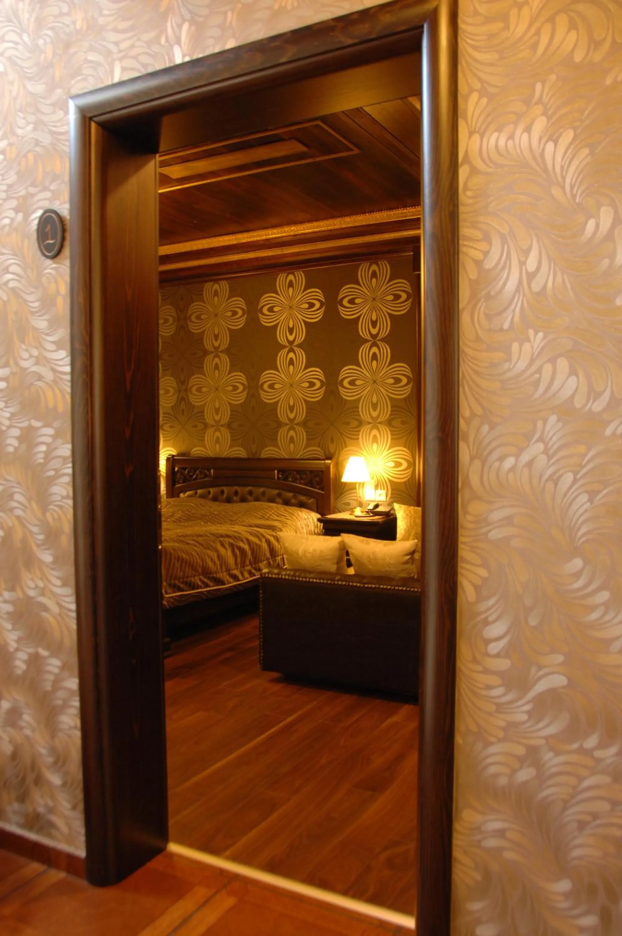 Bed in Guesthouse Iridanos