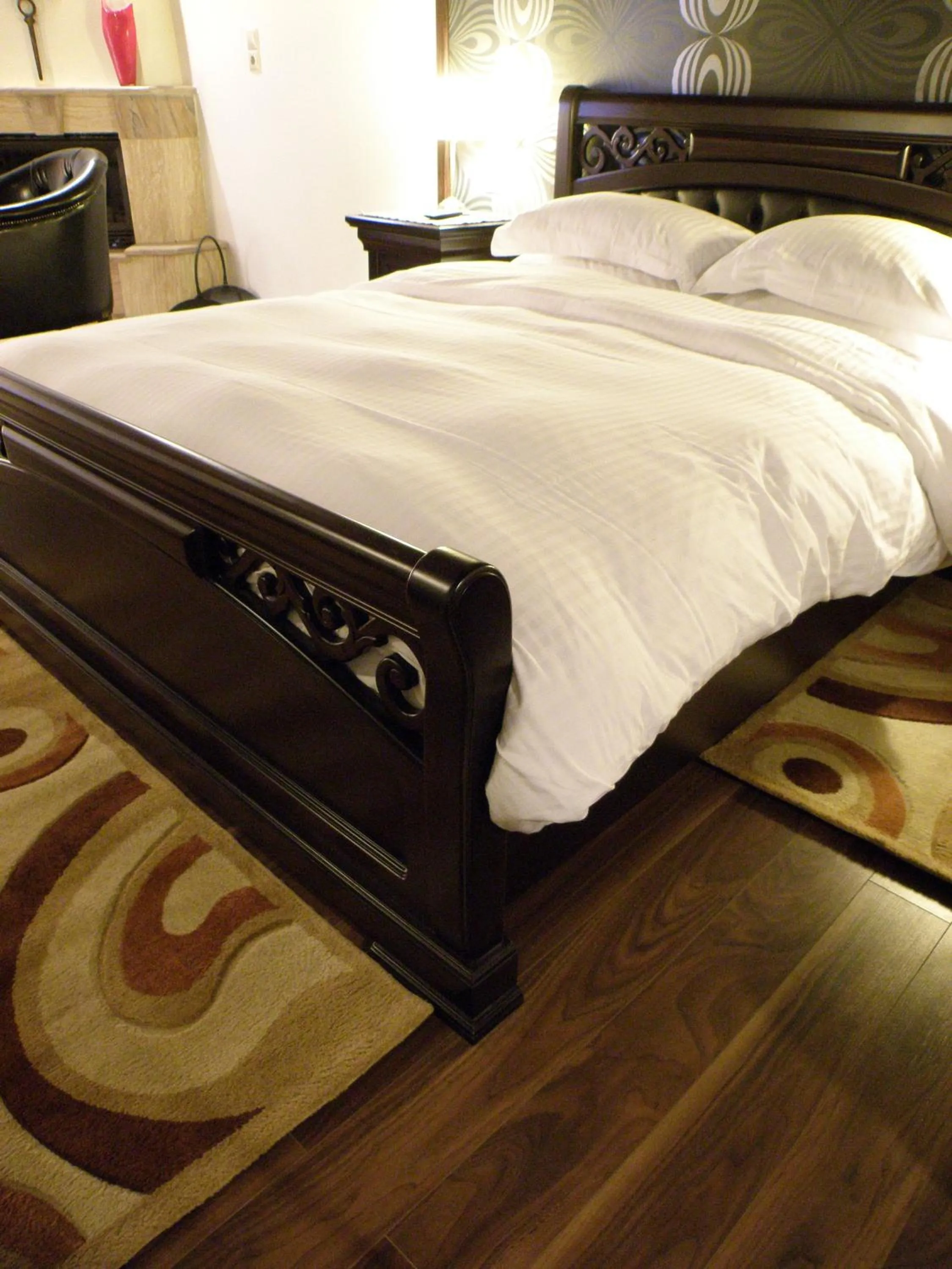 Bed in Guesthouse Iridanos