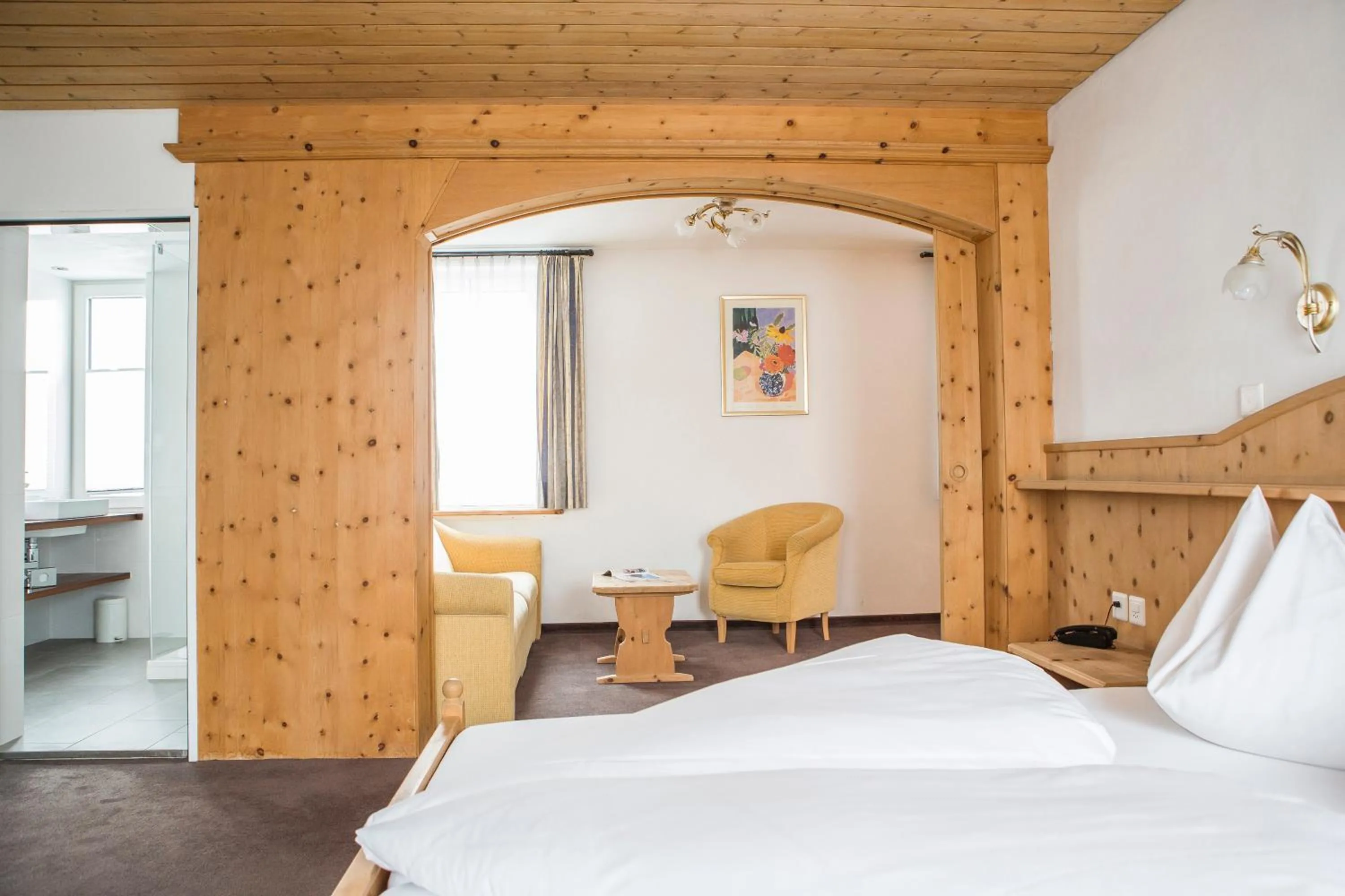 Seating area, Bed in Hotel Filli