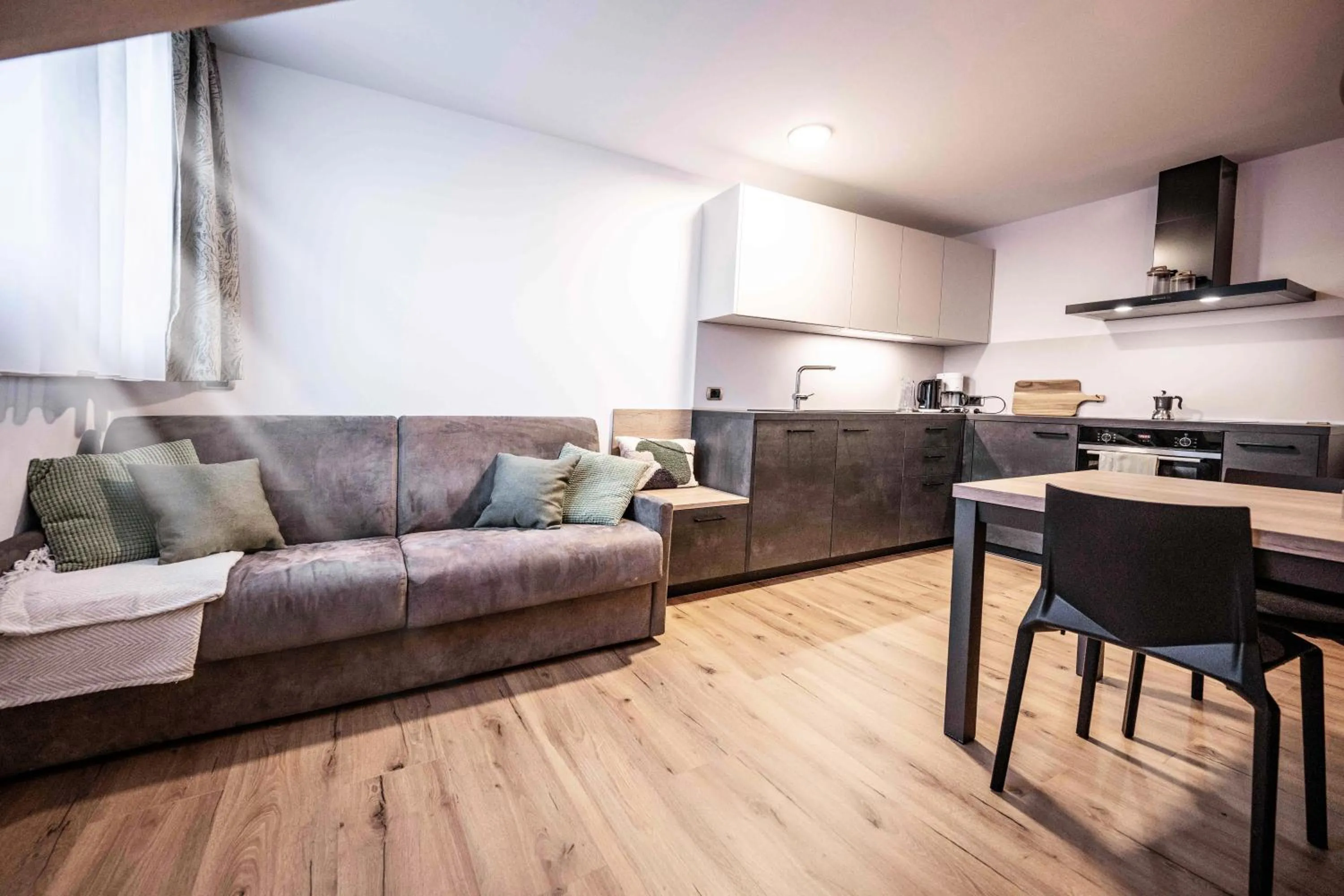 Kitchen or kitchenette in Active Hotel Sonne